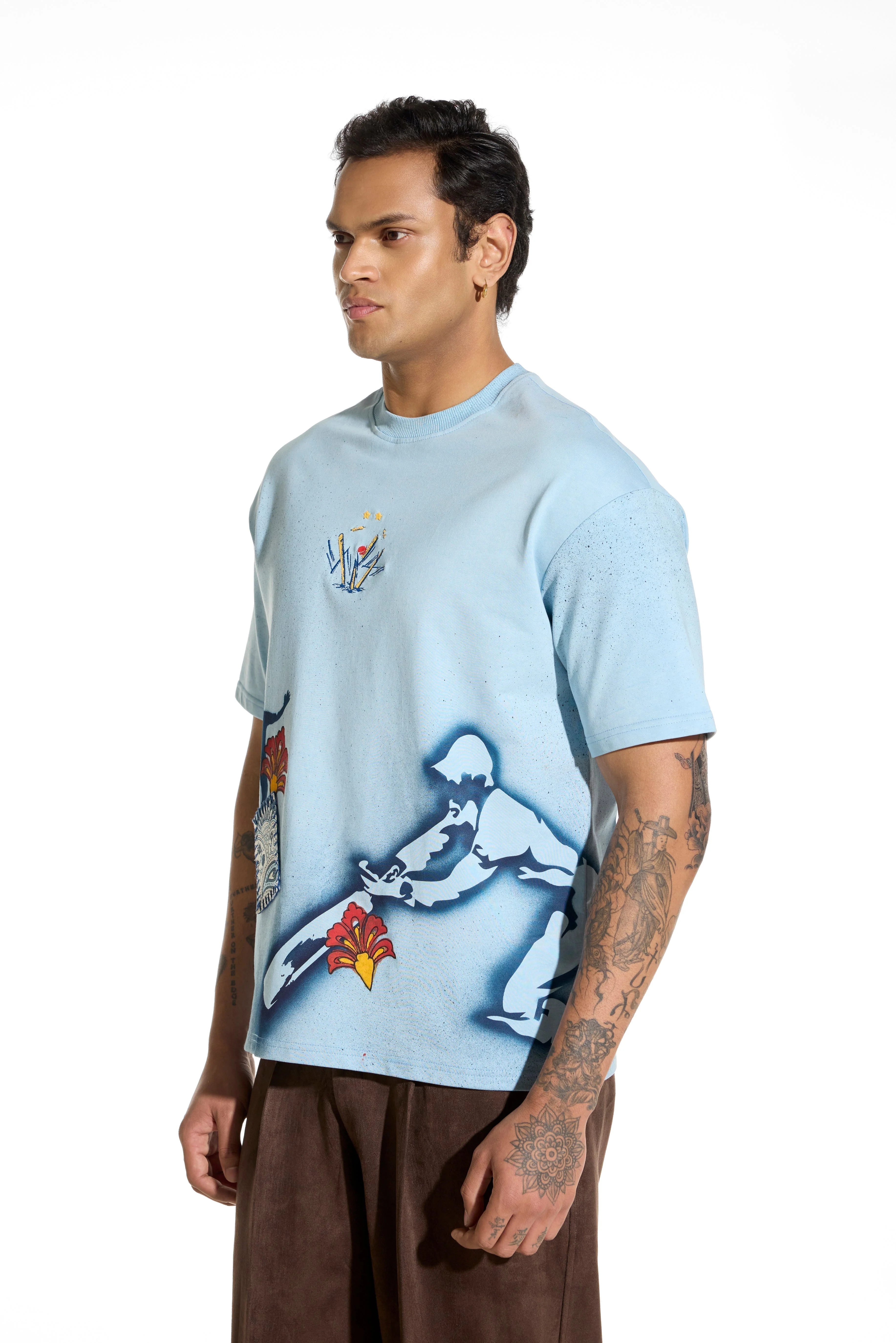 Stone wash Spray T-shirt - Image 7
