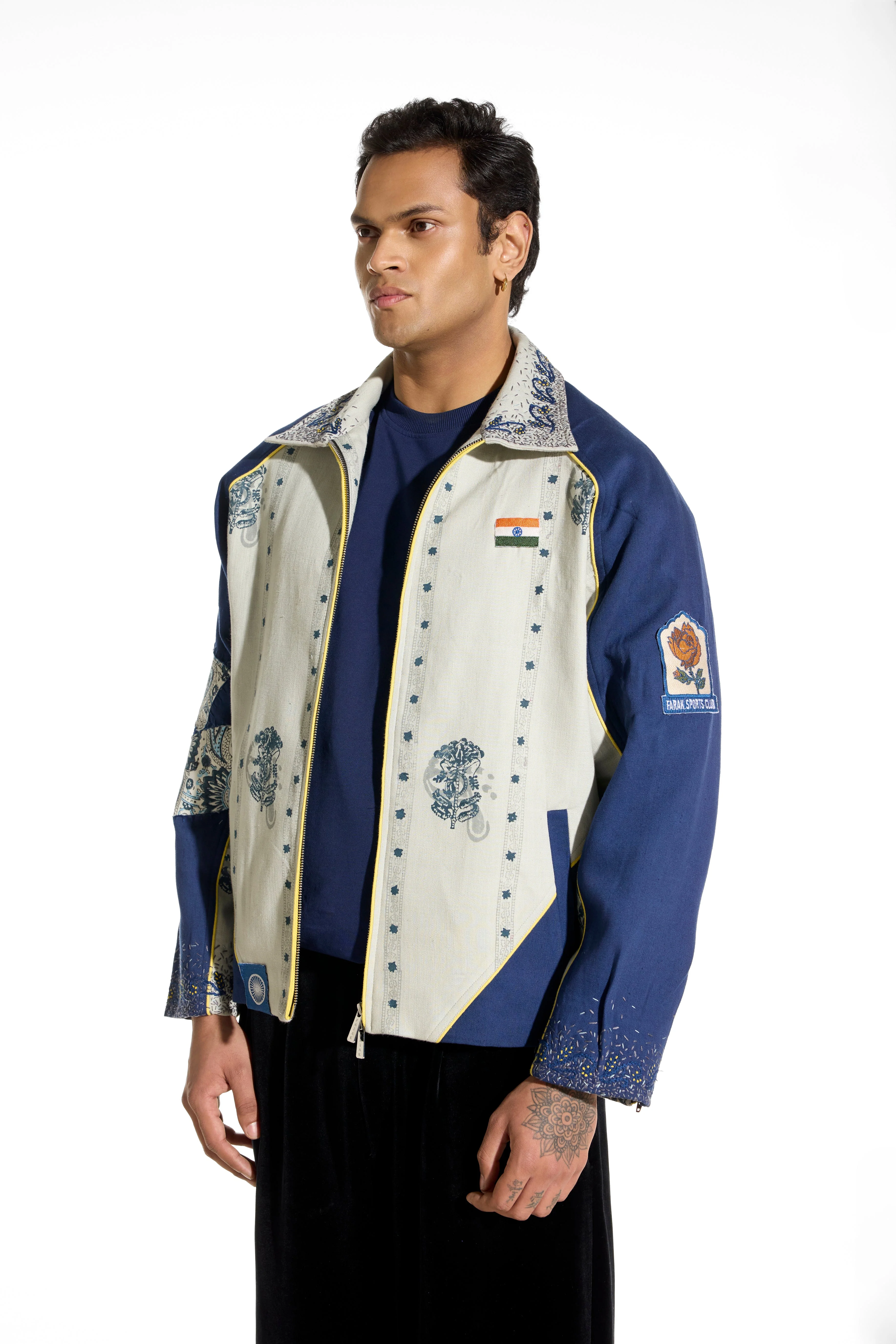 Striped Indigo Glory Jacket - Image 4