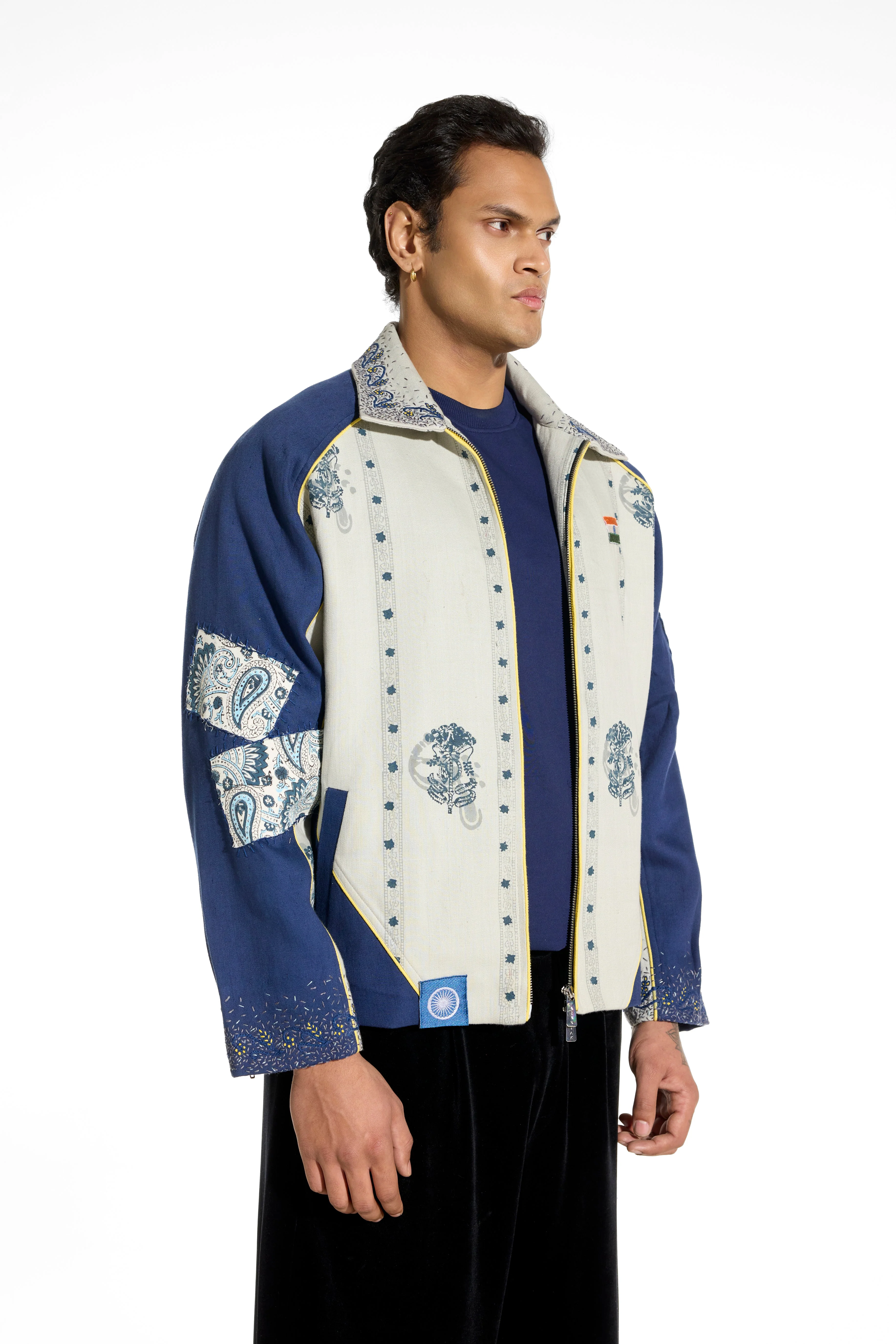 Striped Indigo Glory Jacket - Image 6
