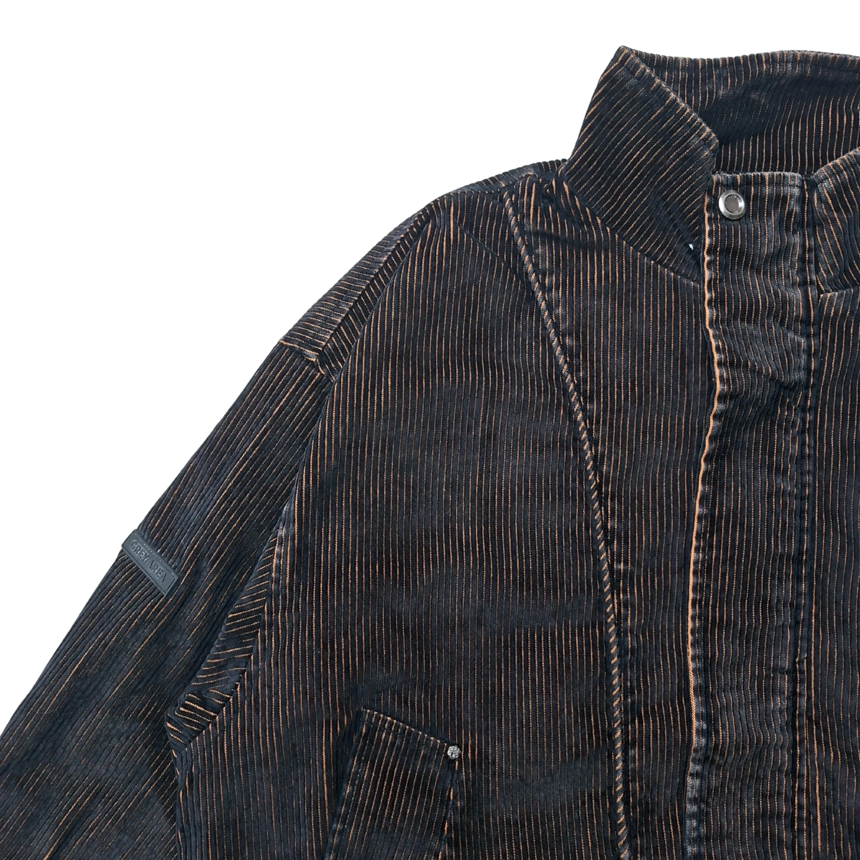 STRUCTURED CORDUROY JACKET - BROWN - Image 4