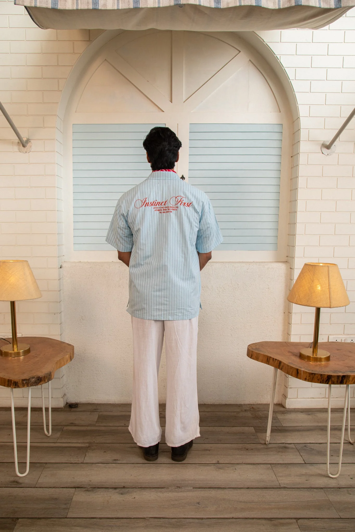 Summer Stripe Shirt - (Sky) - Image 3