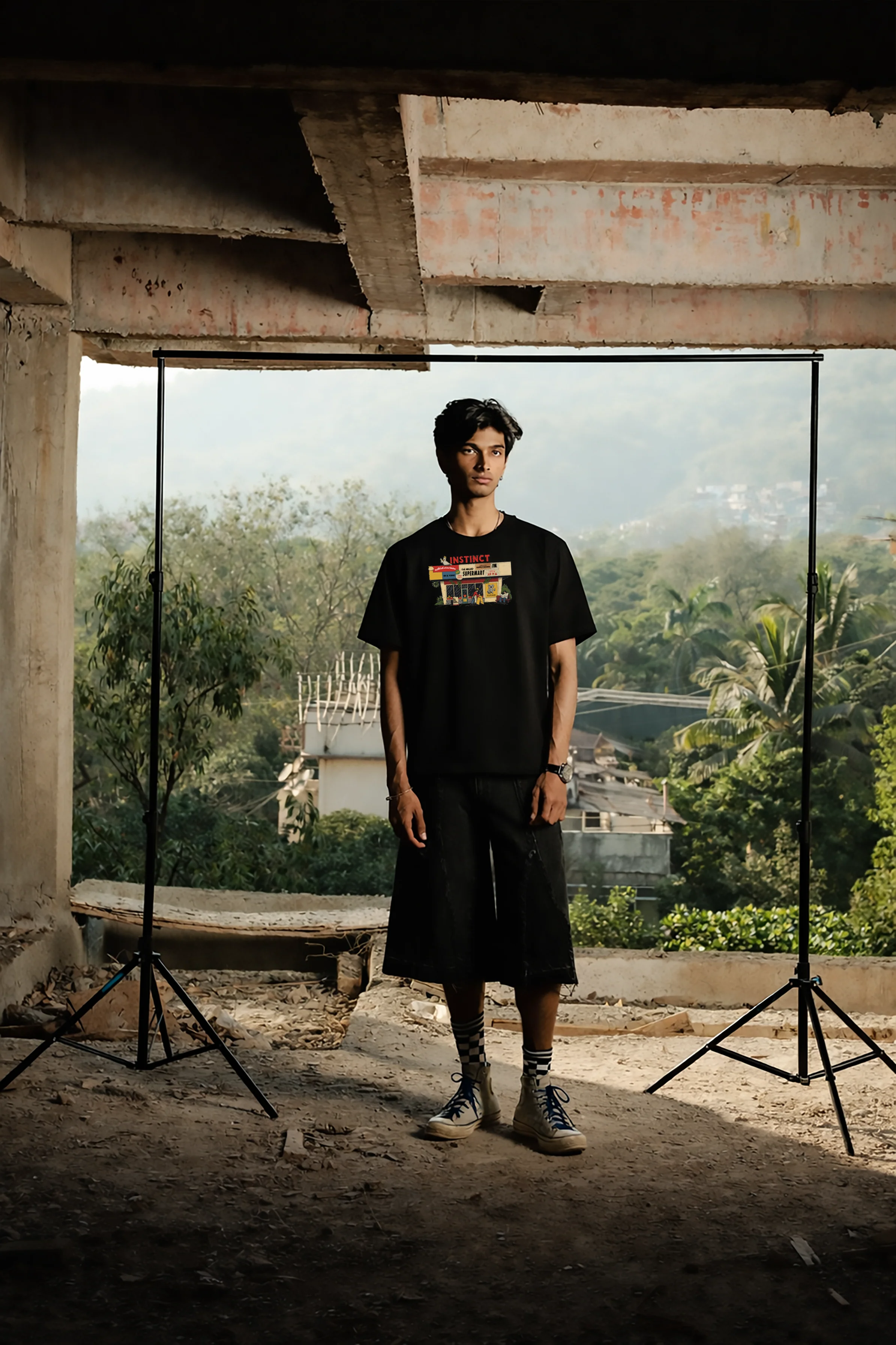 Supermarket - Relaxed Fit Tshirt (Black) - Image 2