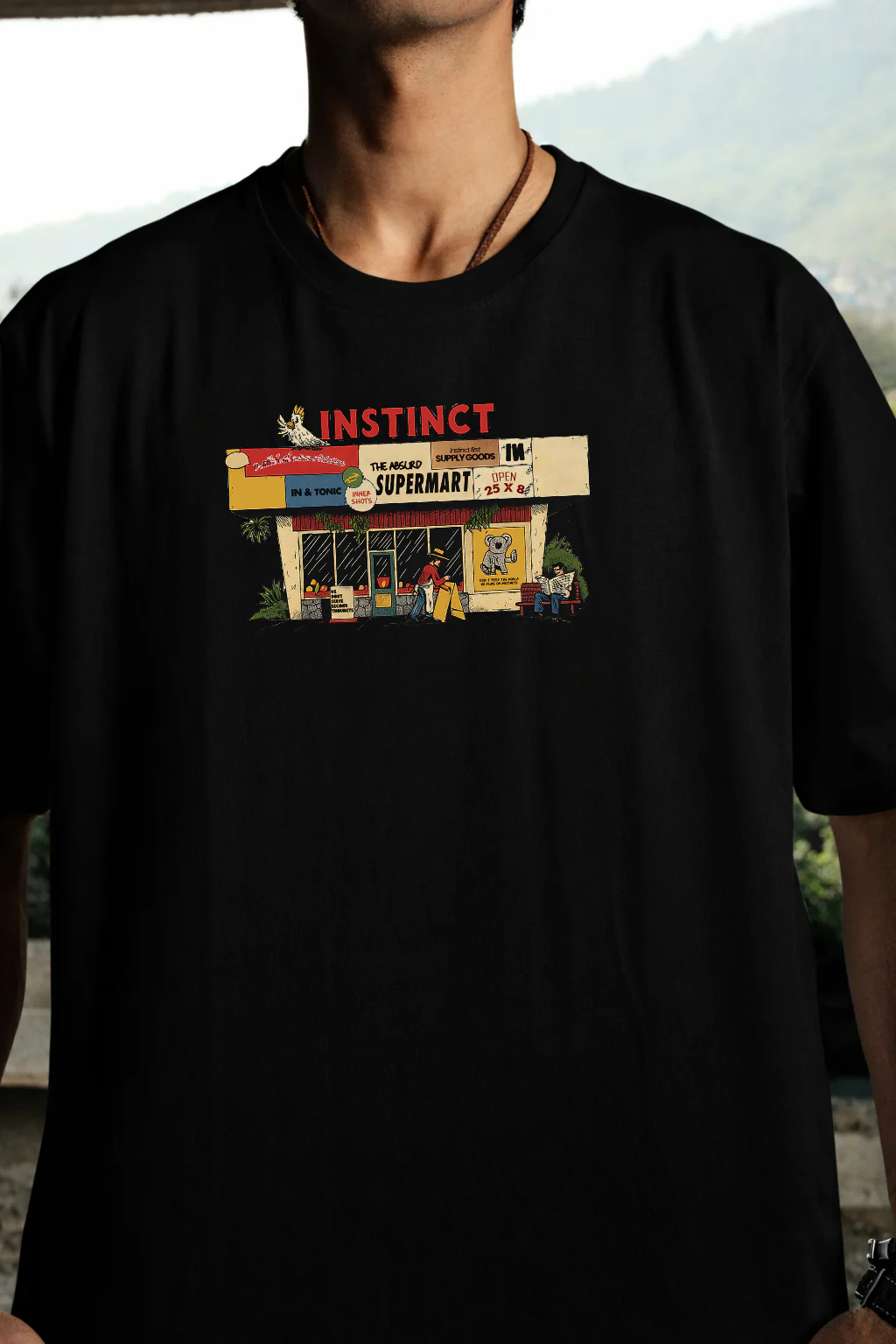 Supermarket - Relaxed Fit Tshirt (Black) - Image 3