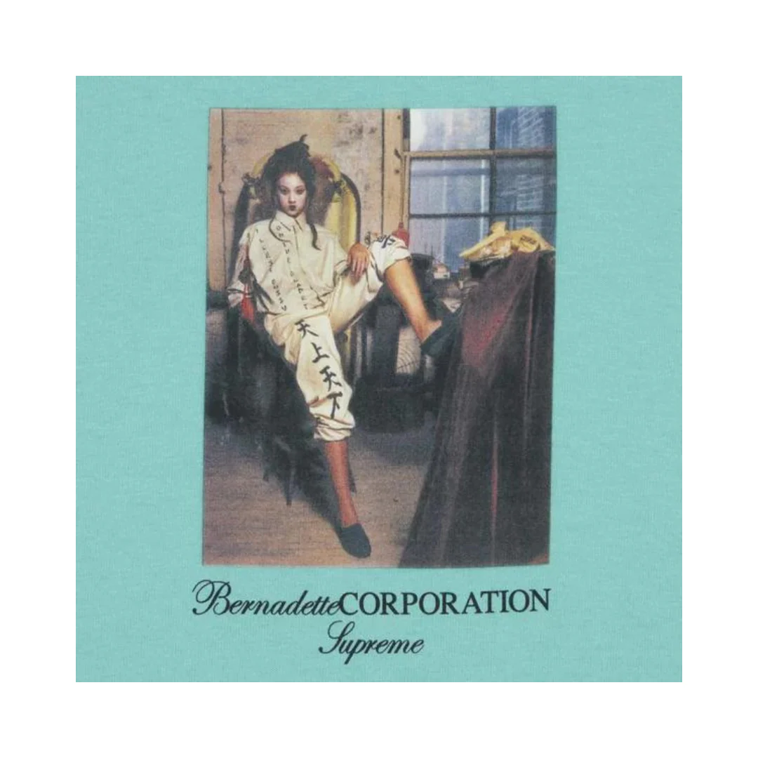 Supreme Bernadette Corporation Fuck Tee Teal - Image 3
