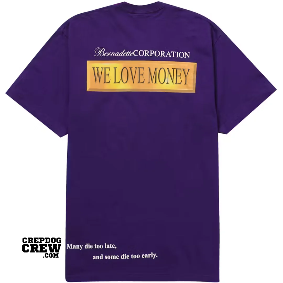 SUPREME BERNADETTE CORPORATION MONEY TEE PURPLE - Image 2