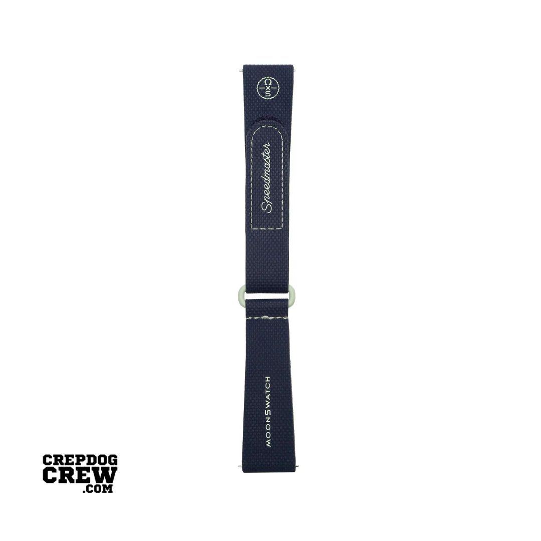 Swatch x Omega Bioceramic Moonswatch Dark Blue Green Straps - Image 3