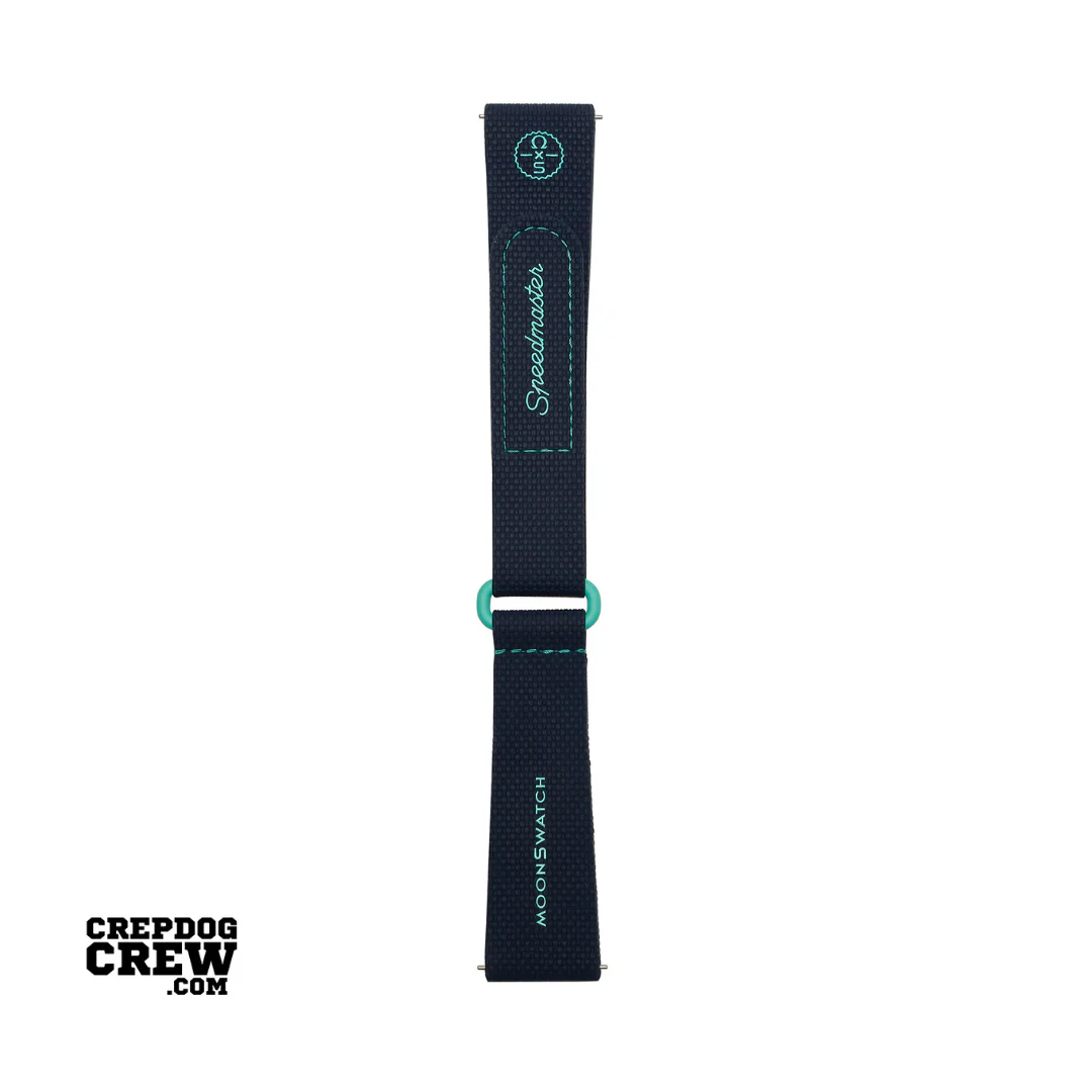 Swatch x Omega Bioceramic Moonswatch Dark Blue Turquoise Straps - Image 3