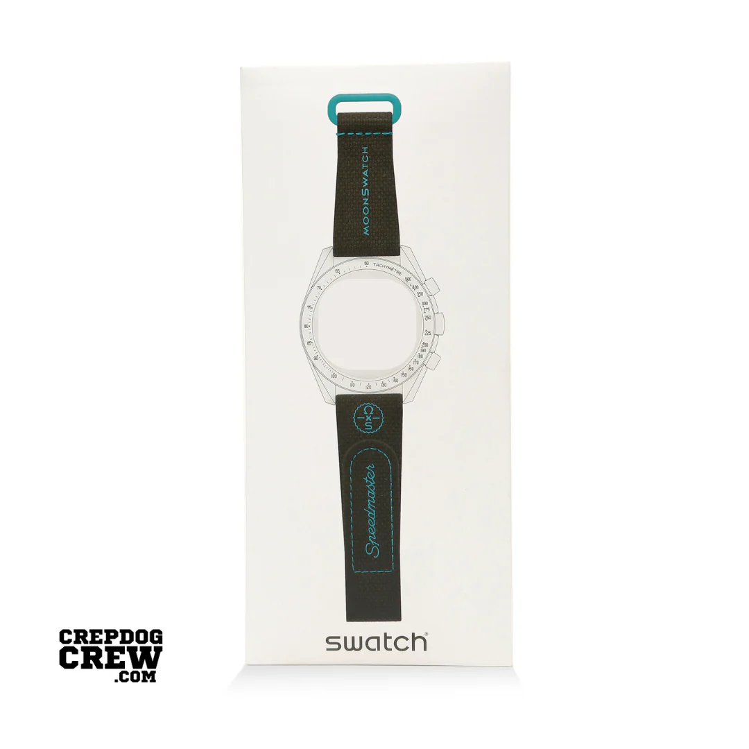 Swatch x Omega Bioceramic Moonswatch Dark Blue Turquoise Straps - Image 4