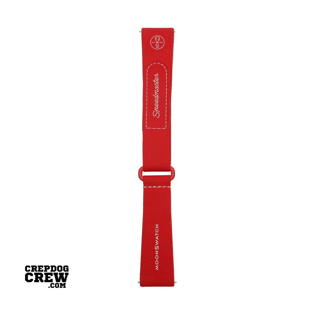 Swatch x Omega Bioceramic Moonswatch Red White Straps - Image 3