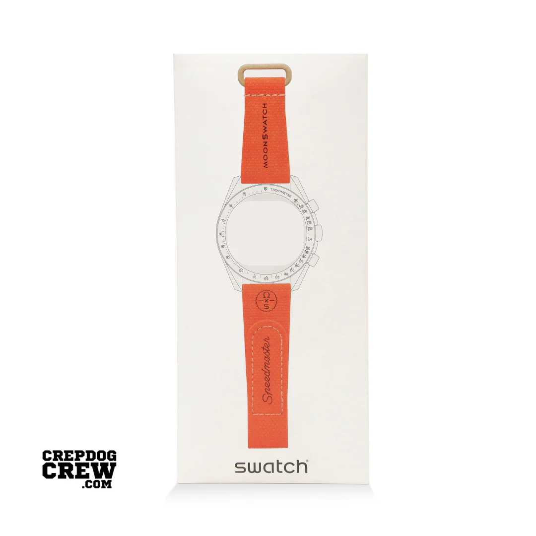 Swatch x Omega Bioceramic Moonswatch White Orange Sand Straps - Image 4