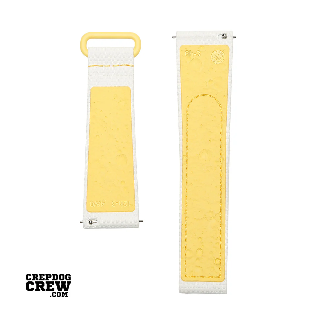Swatch x Omega Bioceramic Moonswatch White Yellow Rubber Straps - Image 2