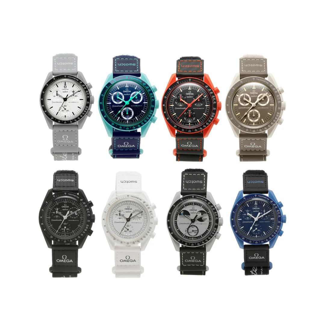 Swatch x Omega Bioceramic Moonwatch Set – Complete Collection of All Models ( 18 Watches )