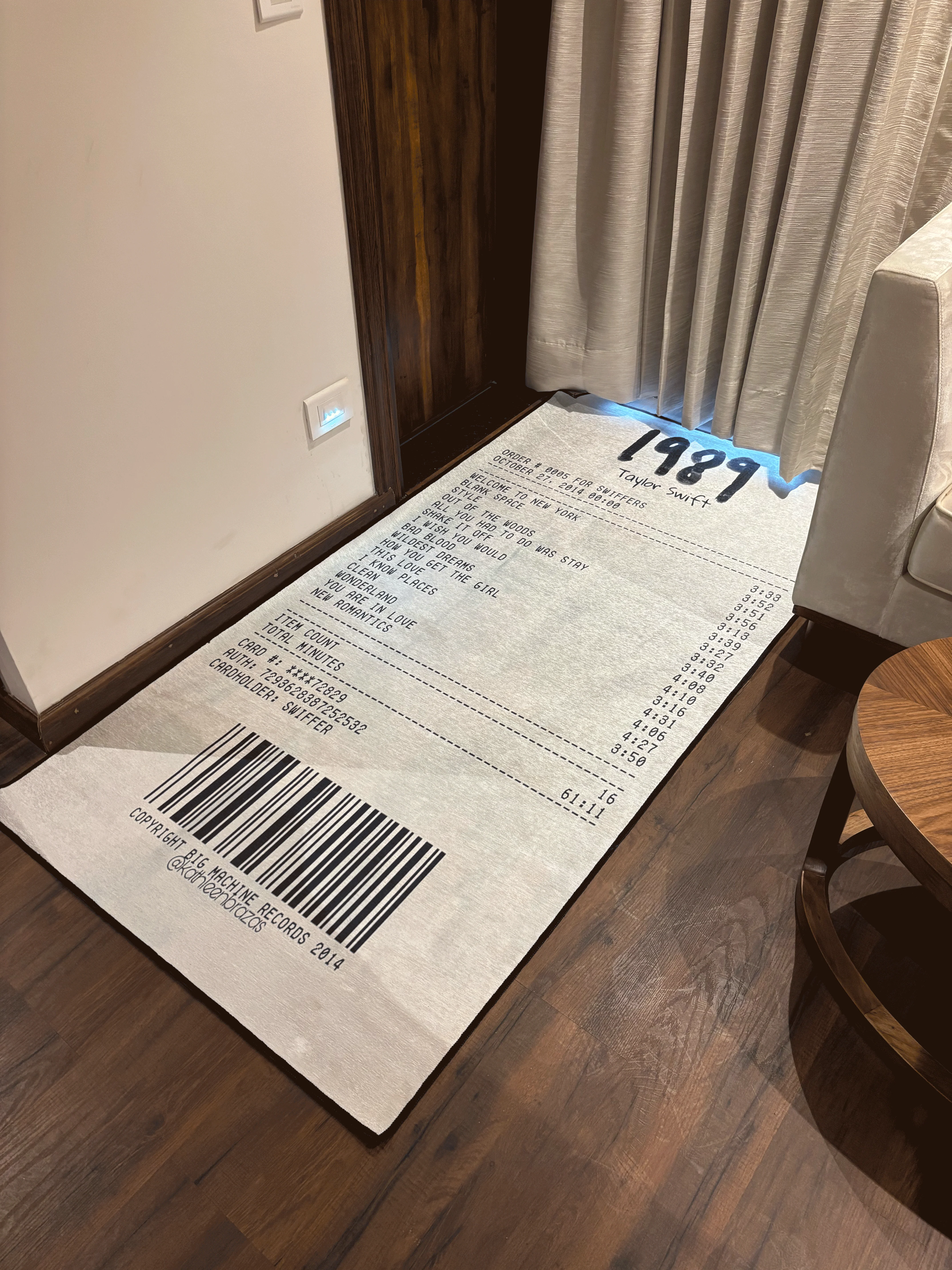 taylor swift music album Washable Custom Rug - Image 5