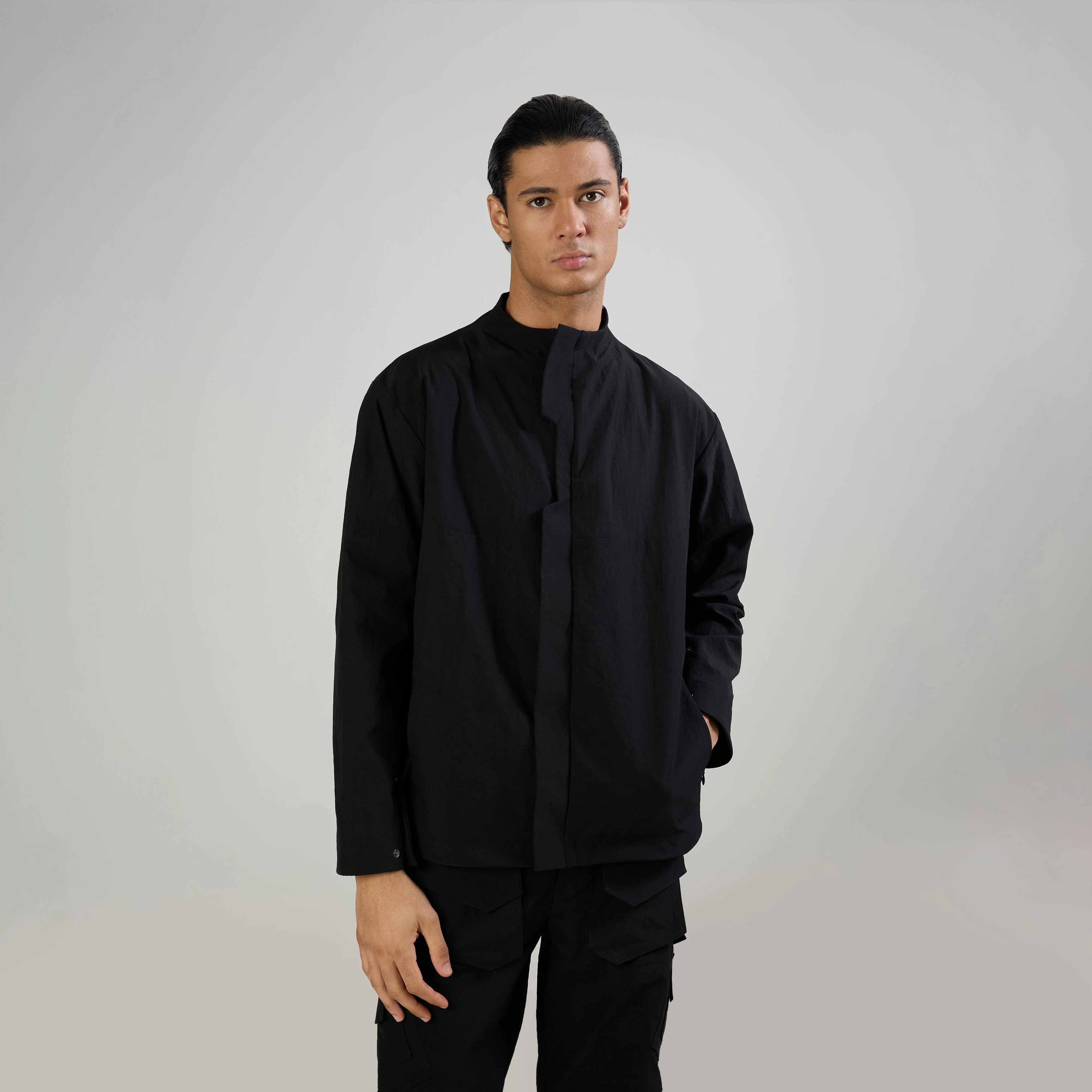 TECHNICAL JACKET - BLACK - Image 3