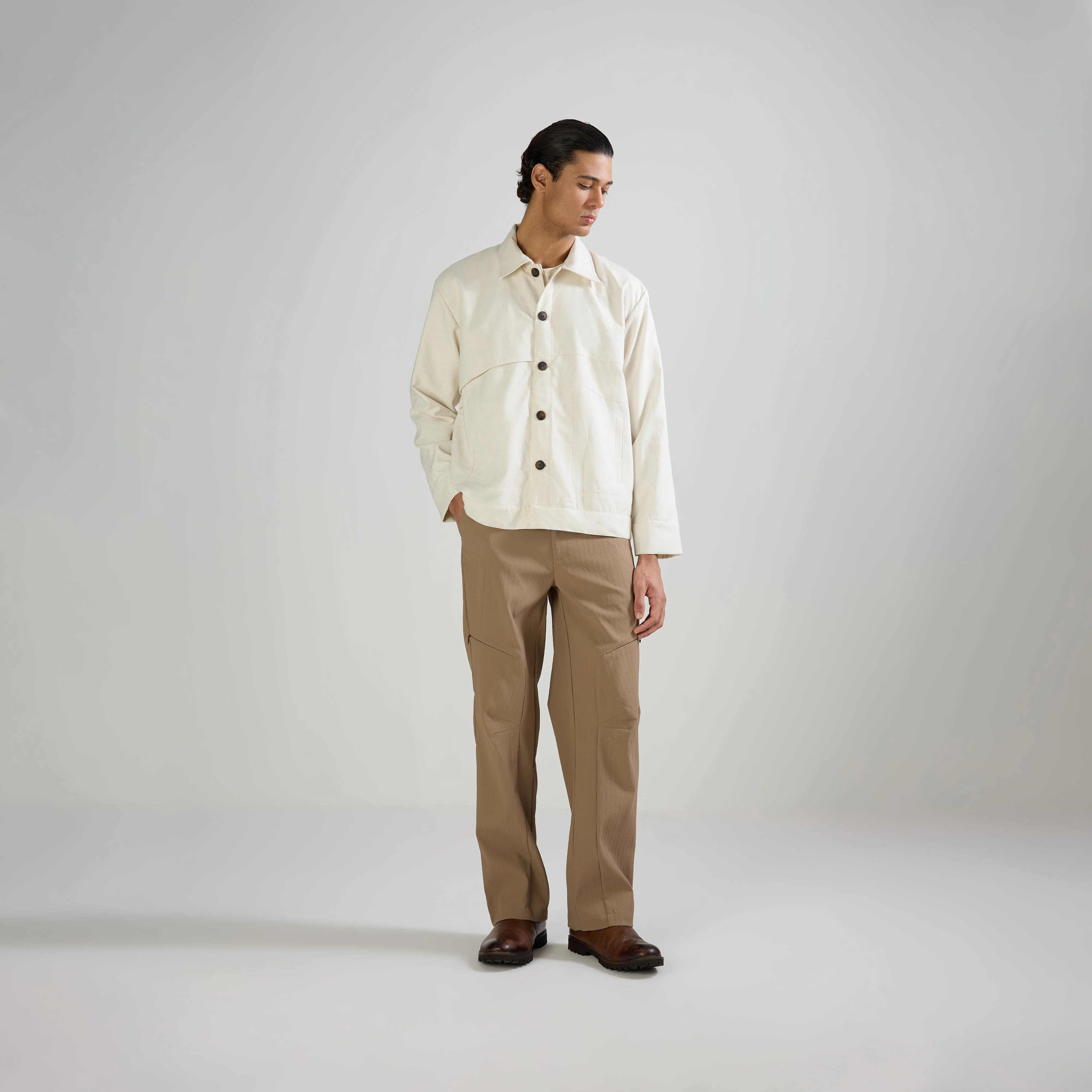 TECHNICAL PANTS - BROWN - Image 2