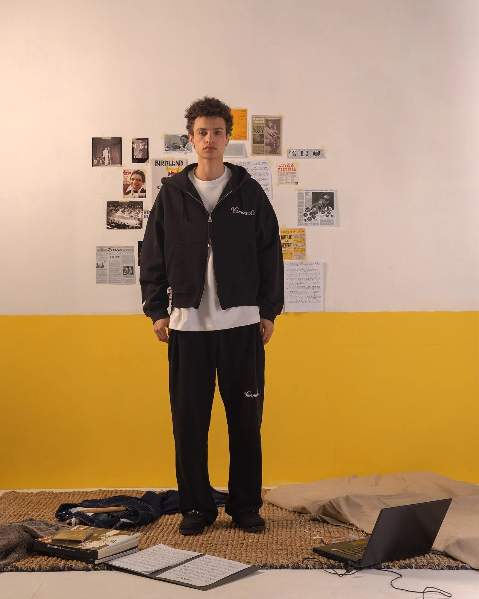The Elevated Blank Black Sweatpants - Image 3
