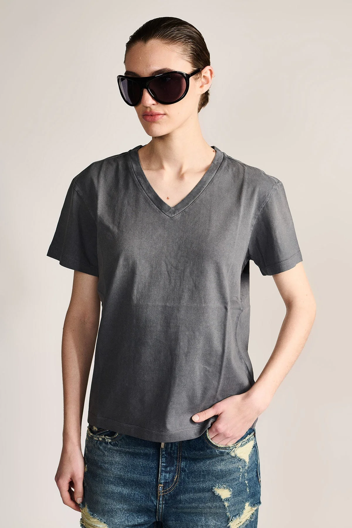 THE SILENCE — V-NECK TEE - Image 2