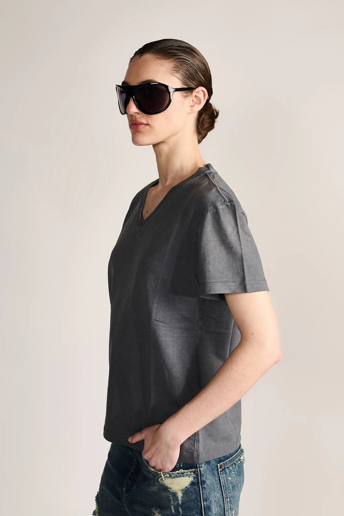 THE SILENCE — V-NECK TEE - Image 4