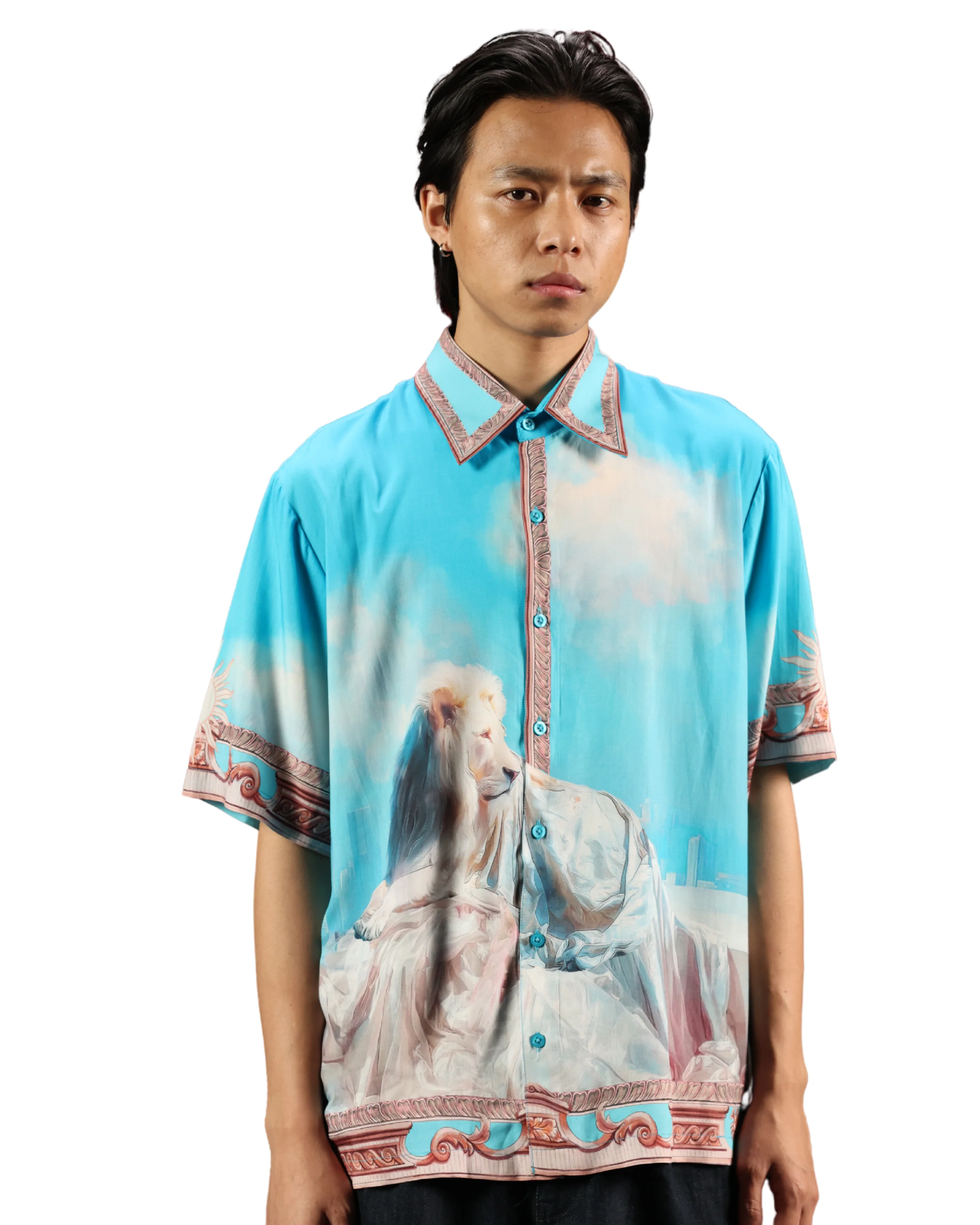 THE SILENT SULTANATE- RELAXED FIT PRINTED SHIRT - Image 3