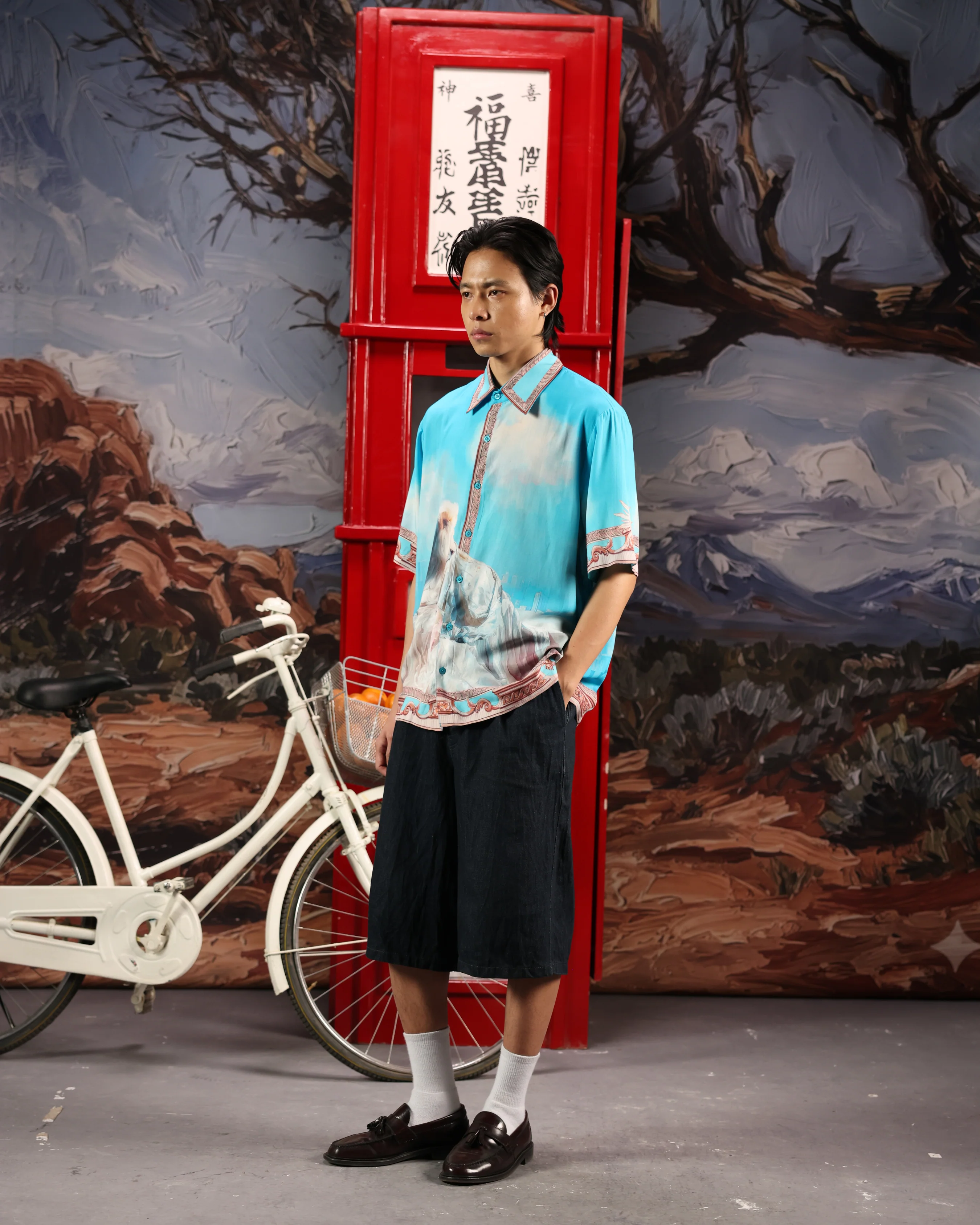 THE SILENT SULTANATE- RELAXED FIT PRINTED SHIRT - Image 9