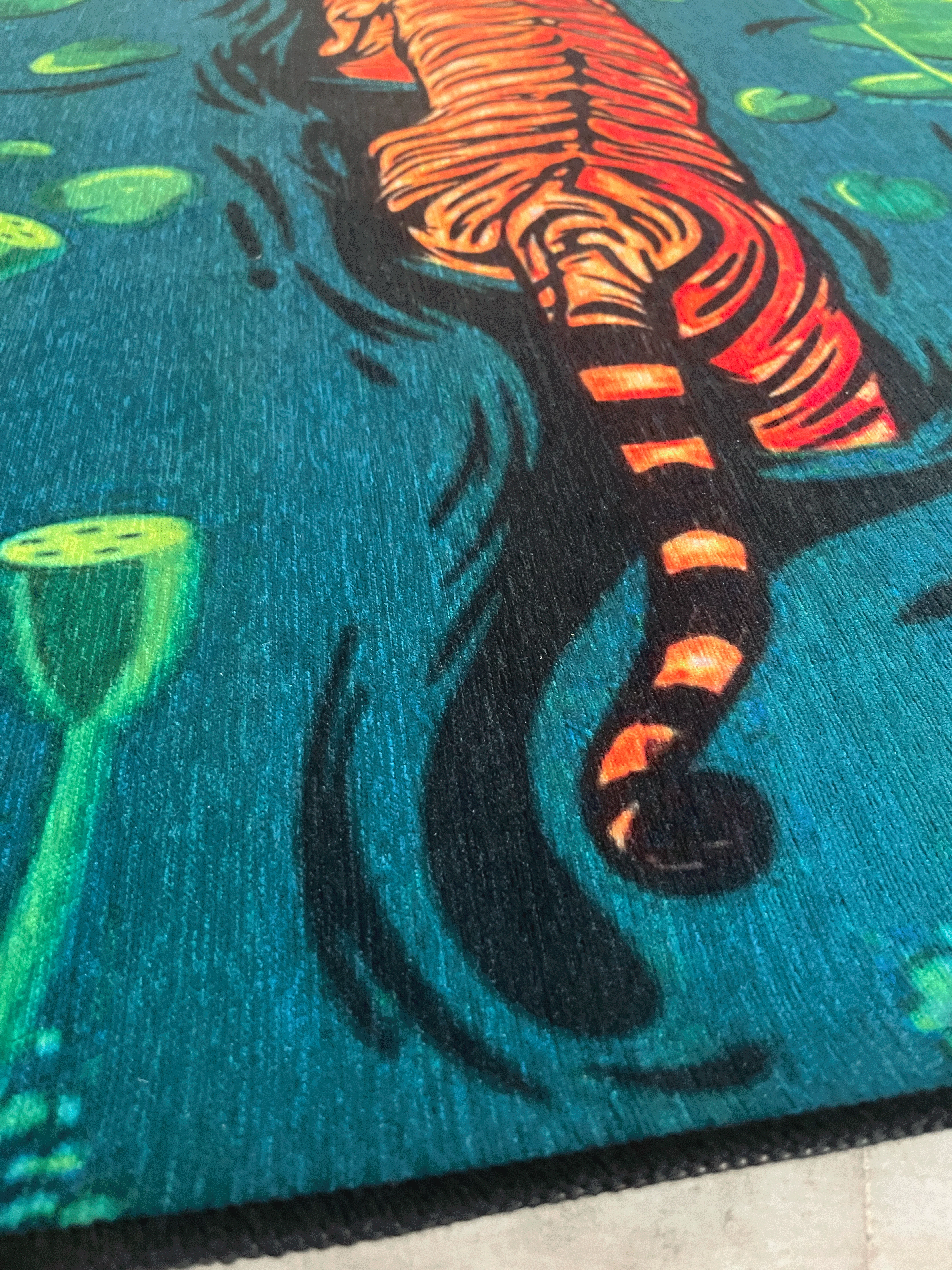 Tiger jungle Printed Washable Custom Rug - Image 6