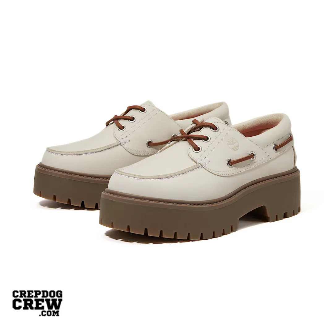 Timberland Stone Street Platform Boat Off-White Nubuck (W) - Image 2