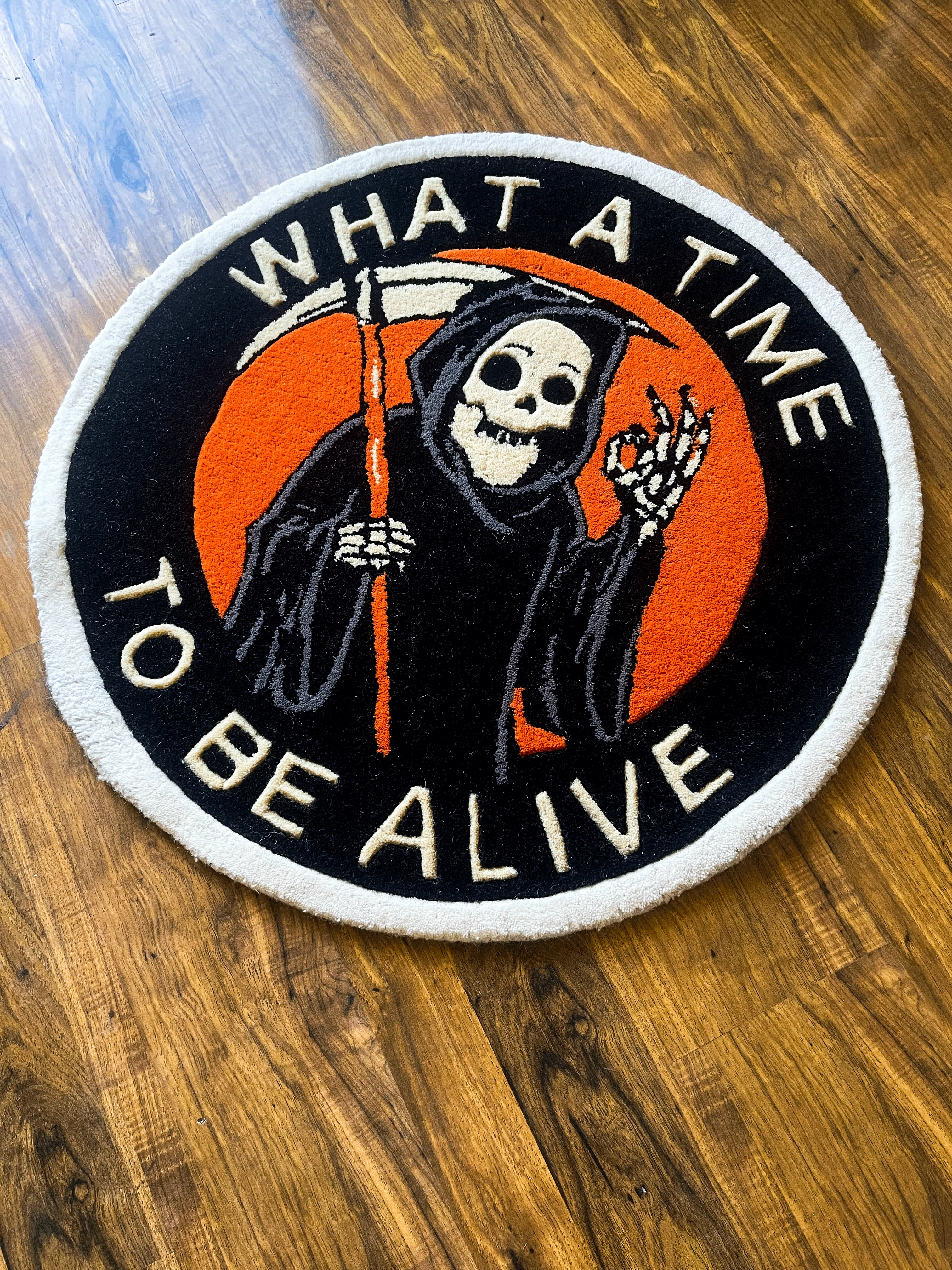 Time to Be Alive Hand Tufted Custom Rug by The Drip Co. - Image 2