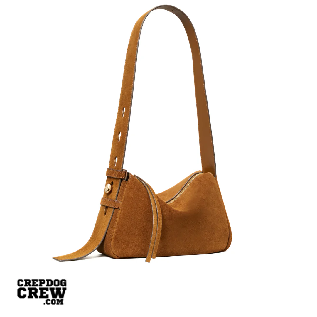 TORY BURCH SMALL ROMY SUEDE SHOULDER BAG cognac - Image 2