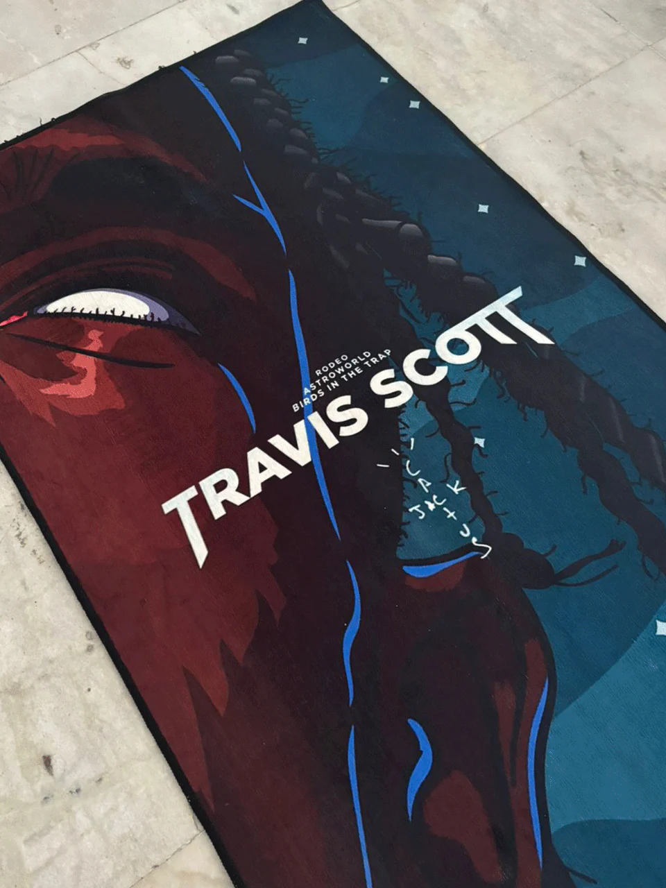 Travis Scott Printed Washable Custom Rug - Image 2