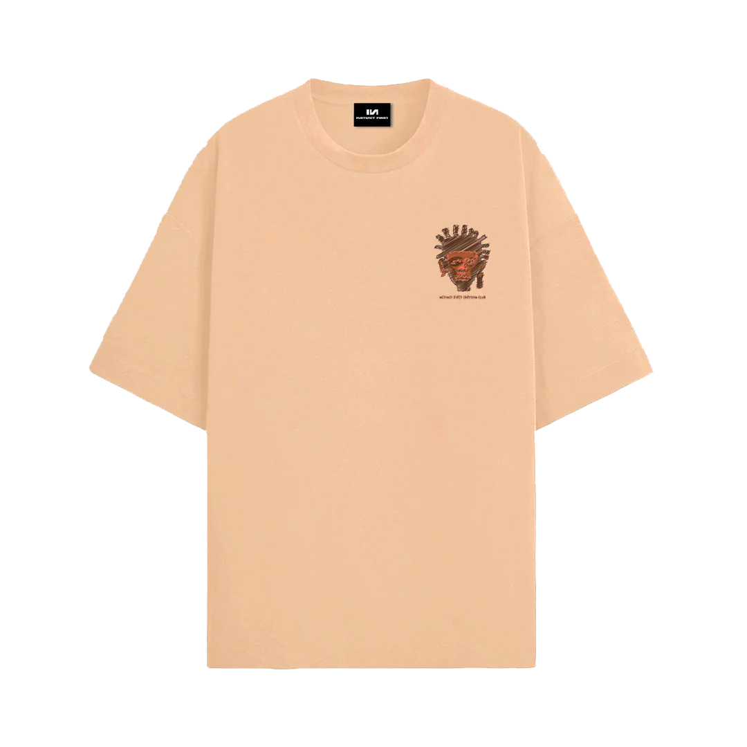 Tribal - Oversized T-shirt (Beige) - Image 2