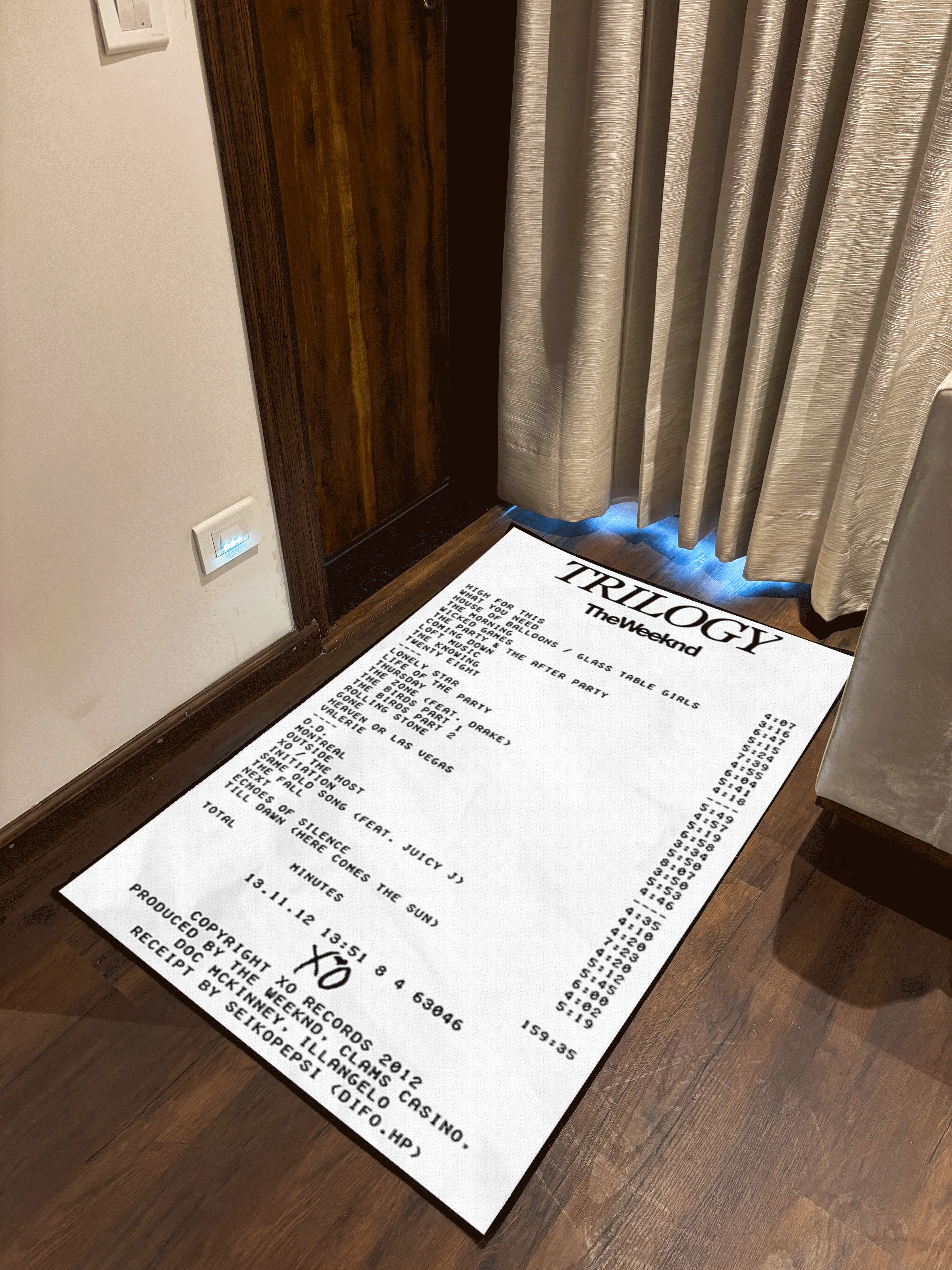 Trilogy Star Boy receipt Washable Custom Rug - Image 3
