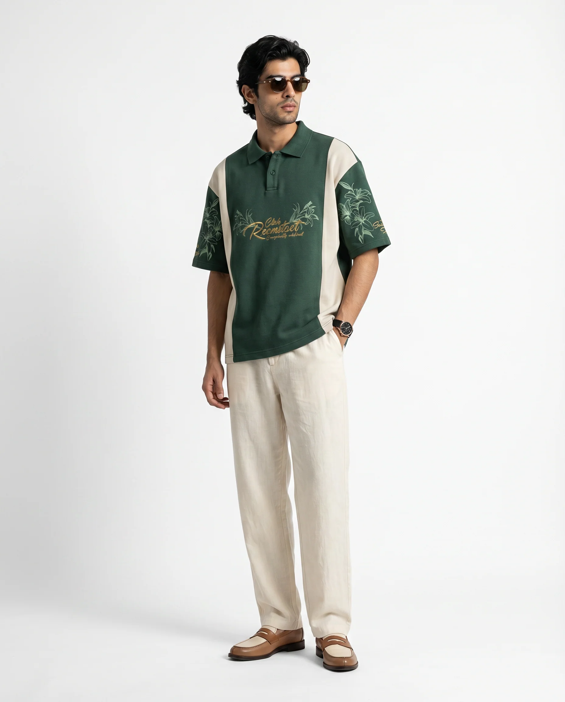 Tropical gleam - Hunter green - Image 3