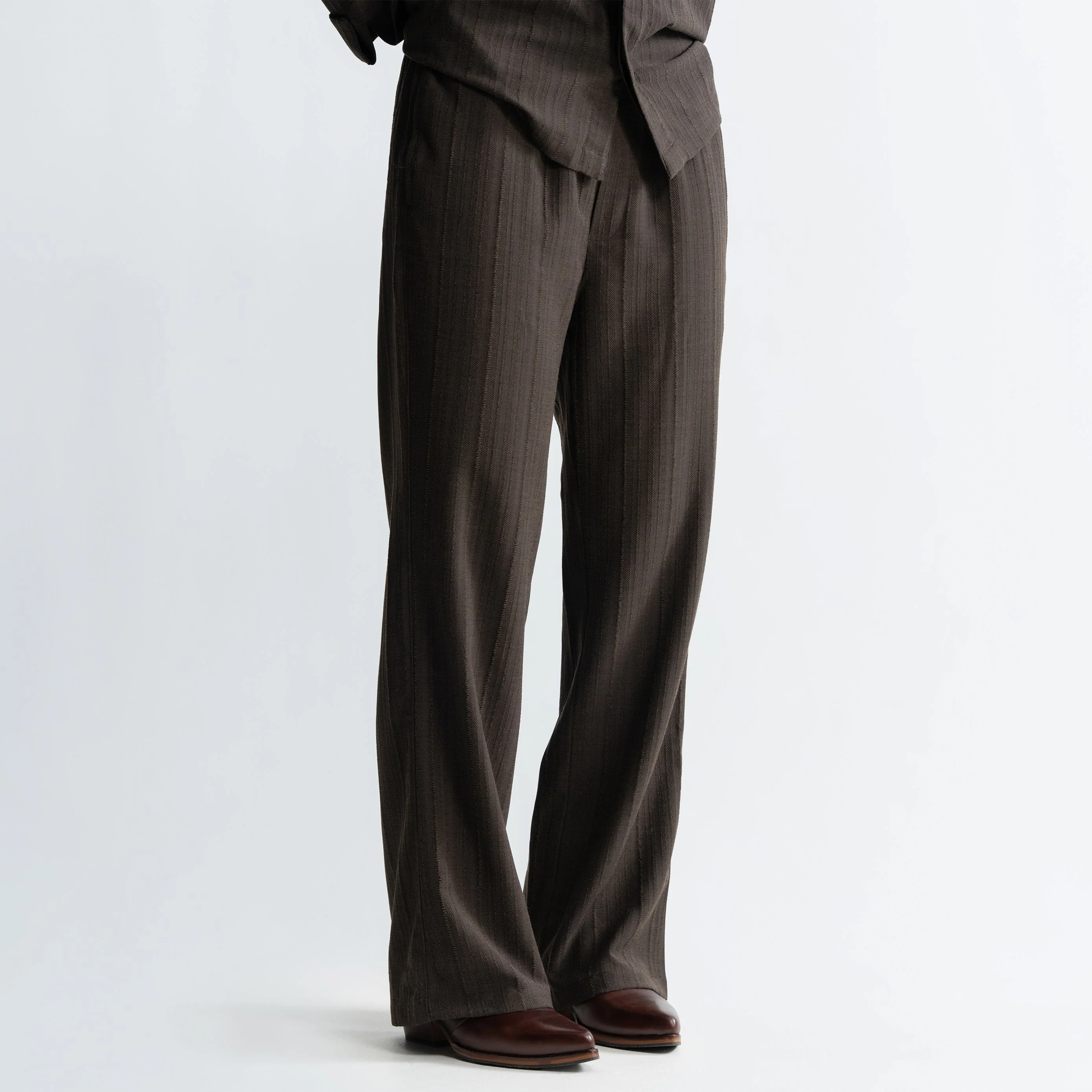 TWINE PANTS - BROWN - Image 3