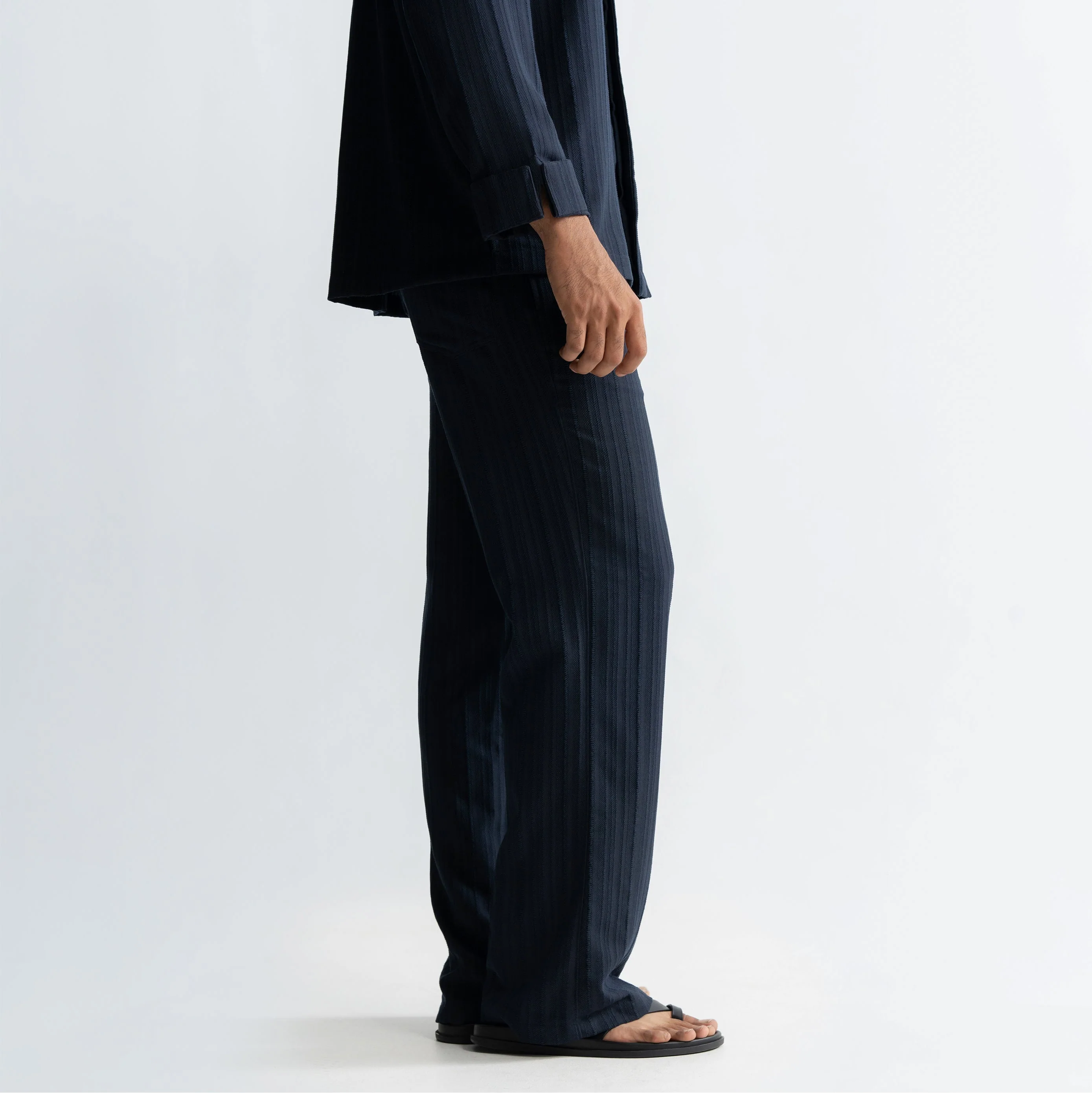 TWINE PANTS - NAVY - Image 3