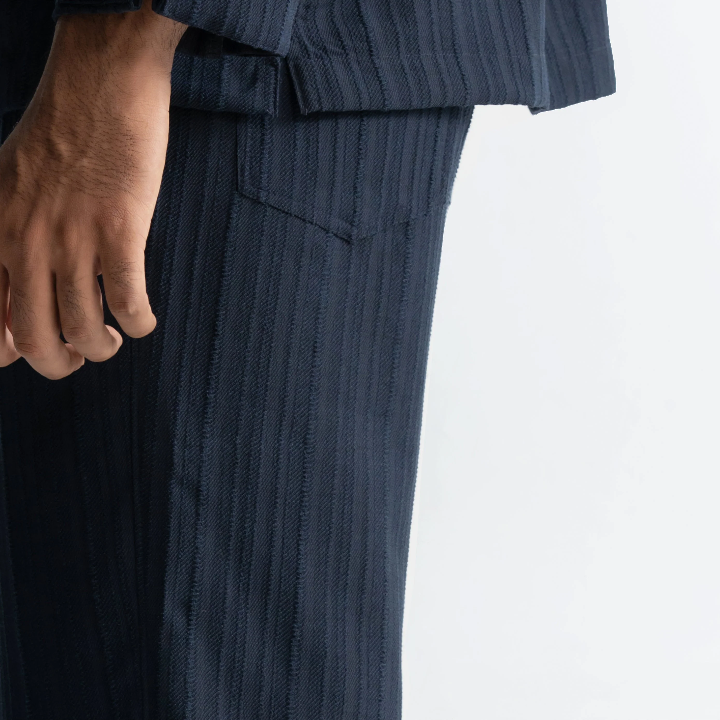 TWINE PANTS - NAVY - Image 4