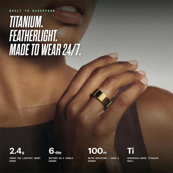 Ultrahuman Ring AIR Bionic Gold - Image 5