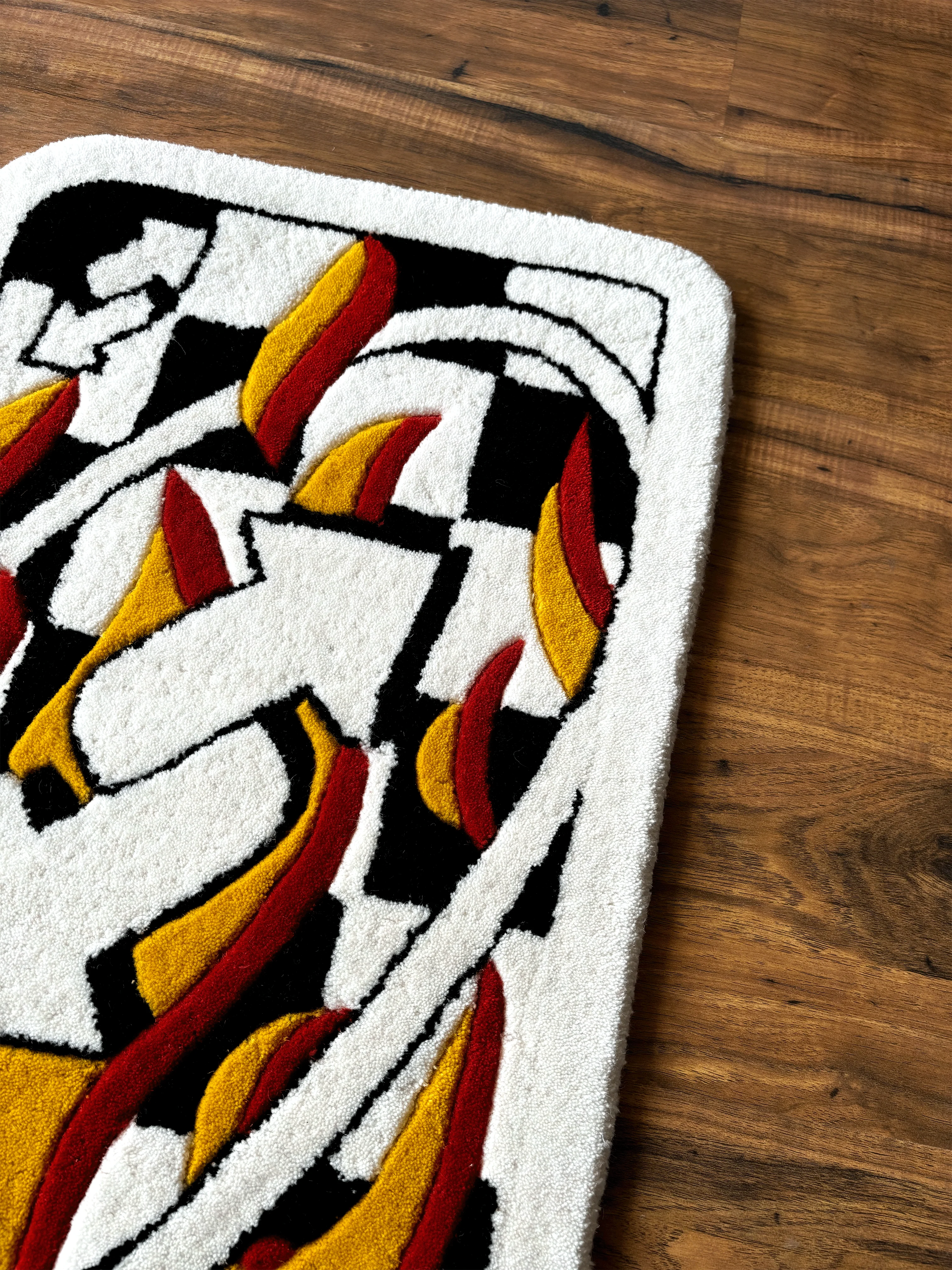 UNO fire Card Custom Rug - Image 3