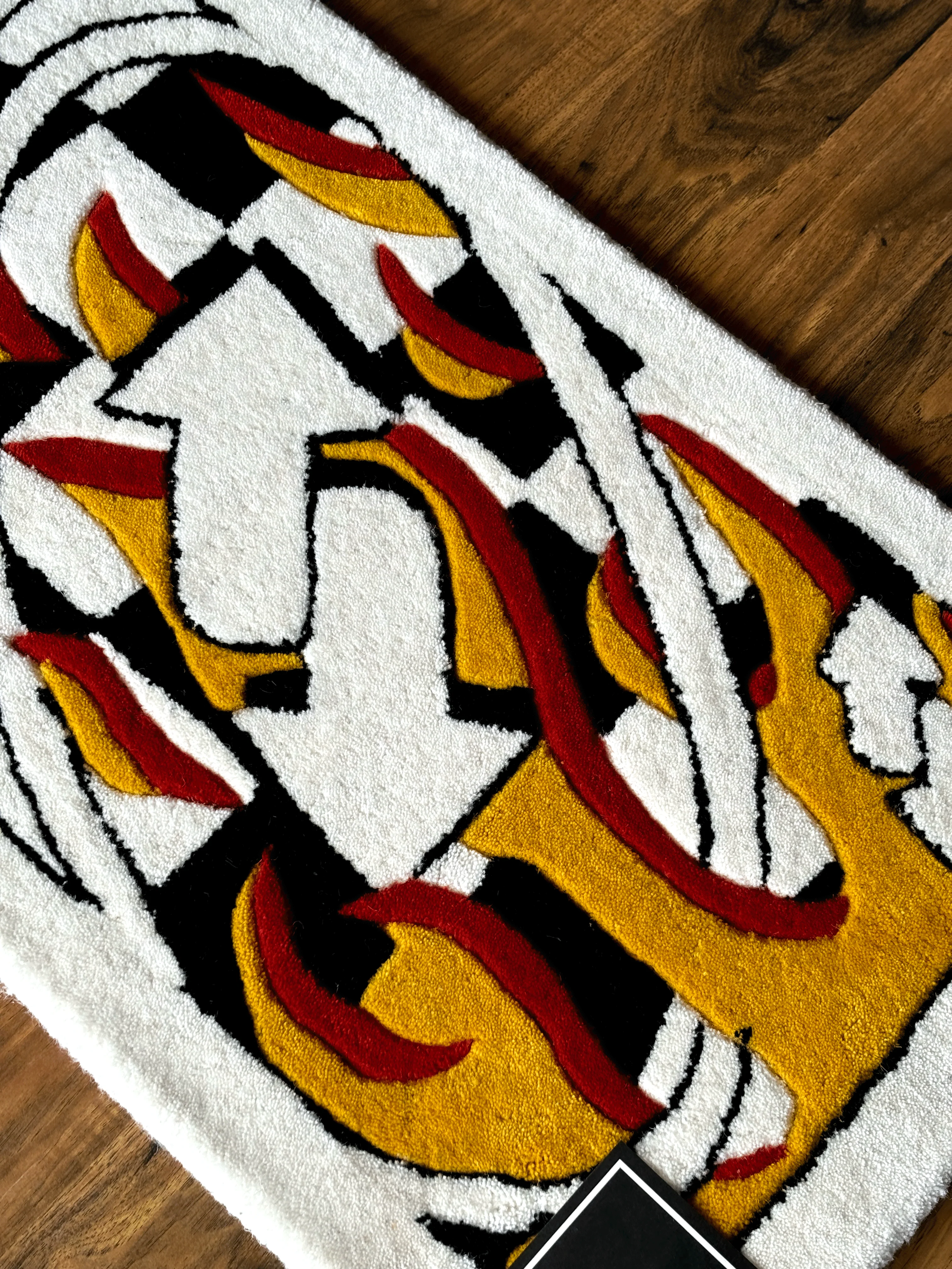 UNO fire Card Custom Rug - Image 4