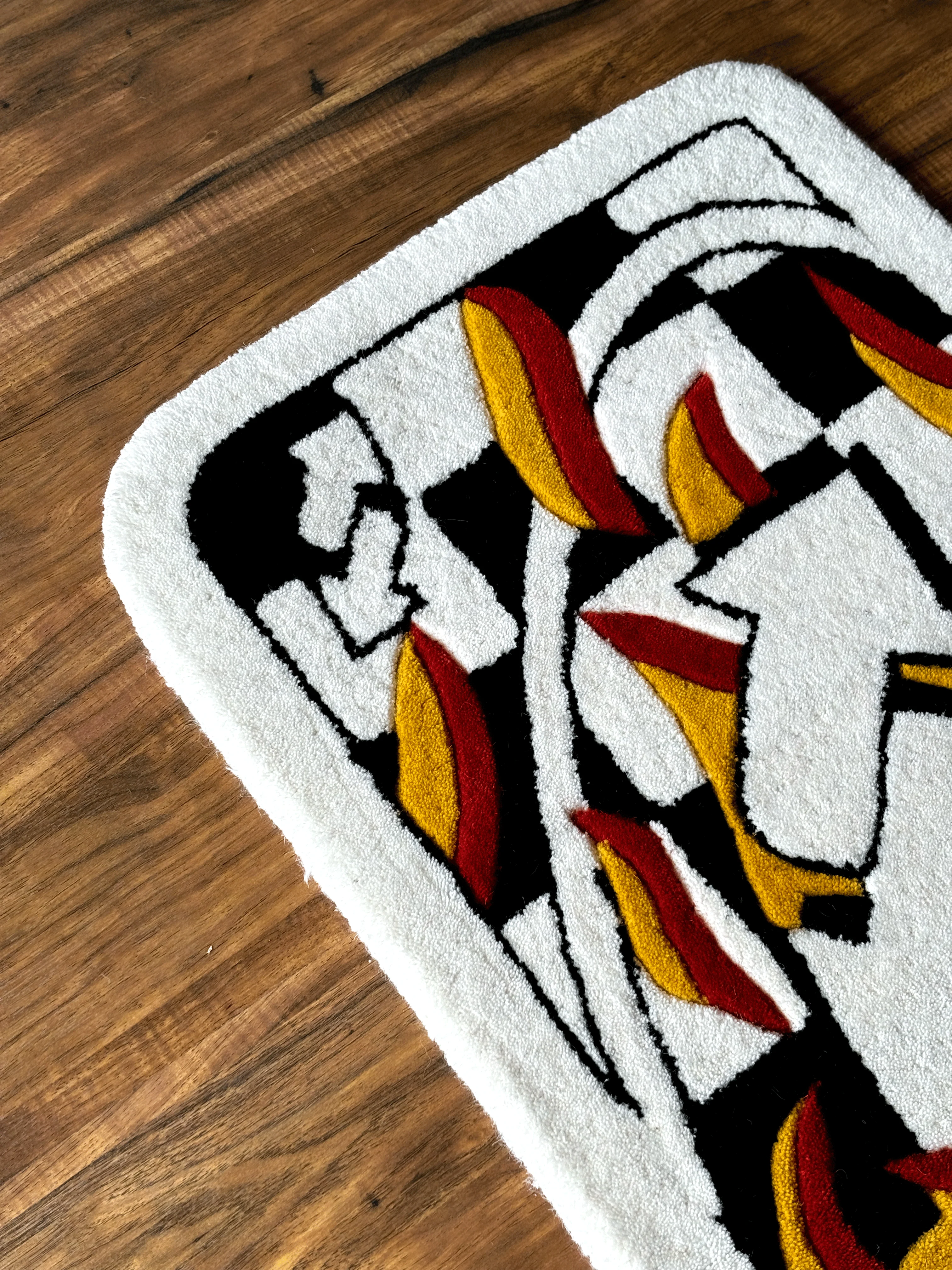 UNO fire Card Custom Rug - Image 5