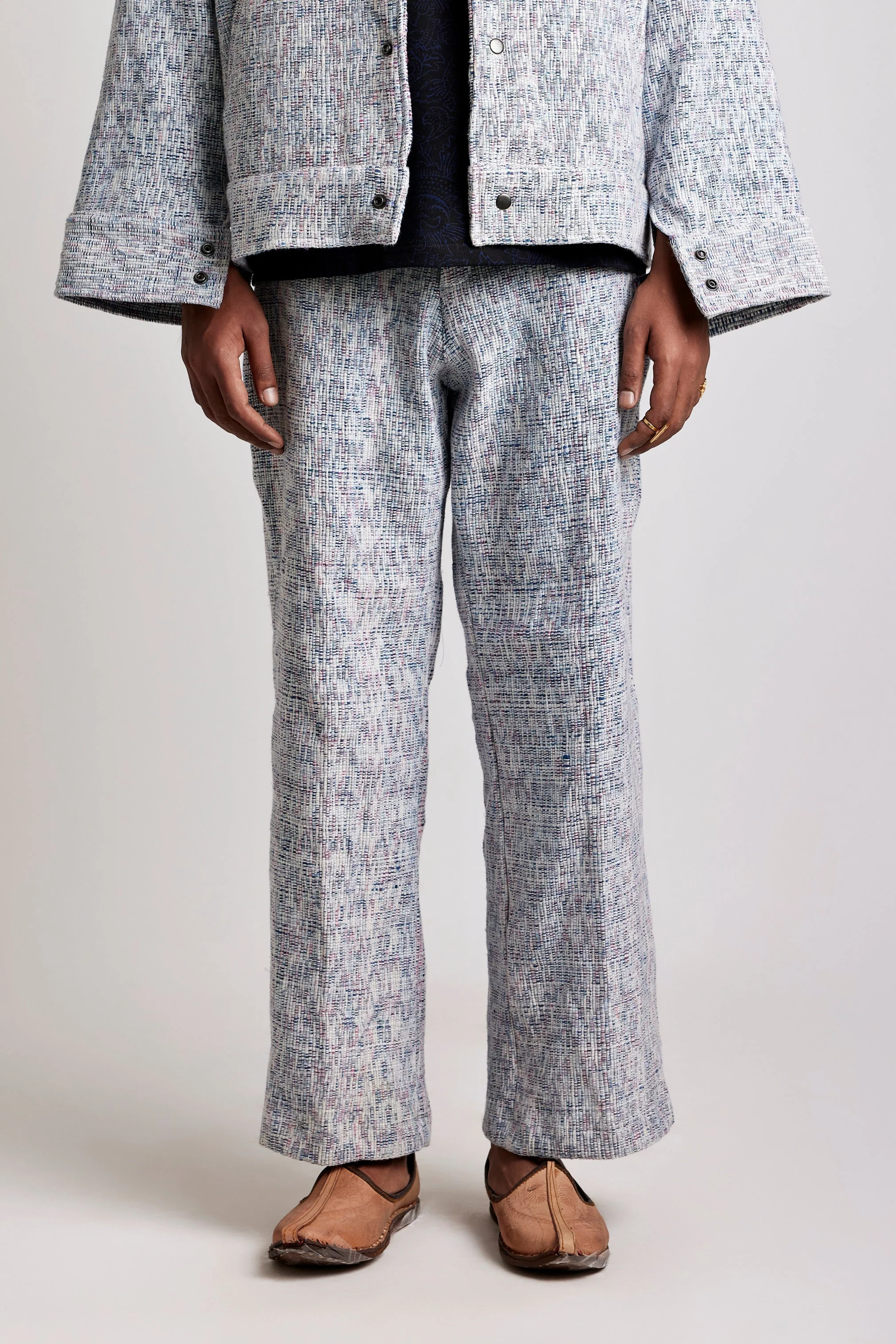 Upcycled Indigo Hand-woven - Pant - Image 2