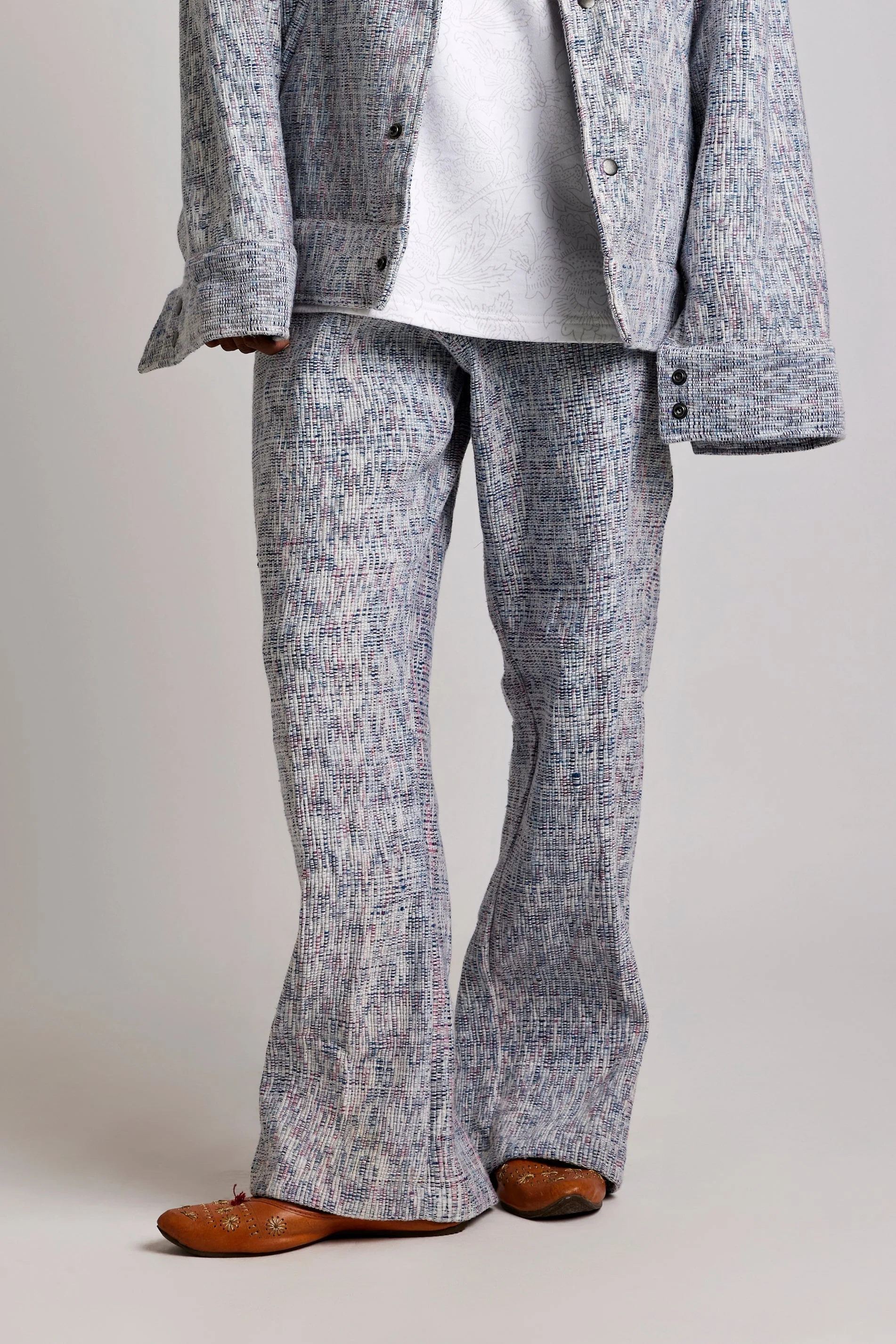 Upcycled Indigo Hand-woven - Pant - Image 3