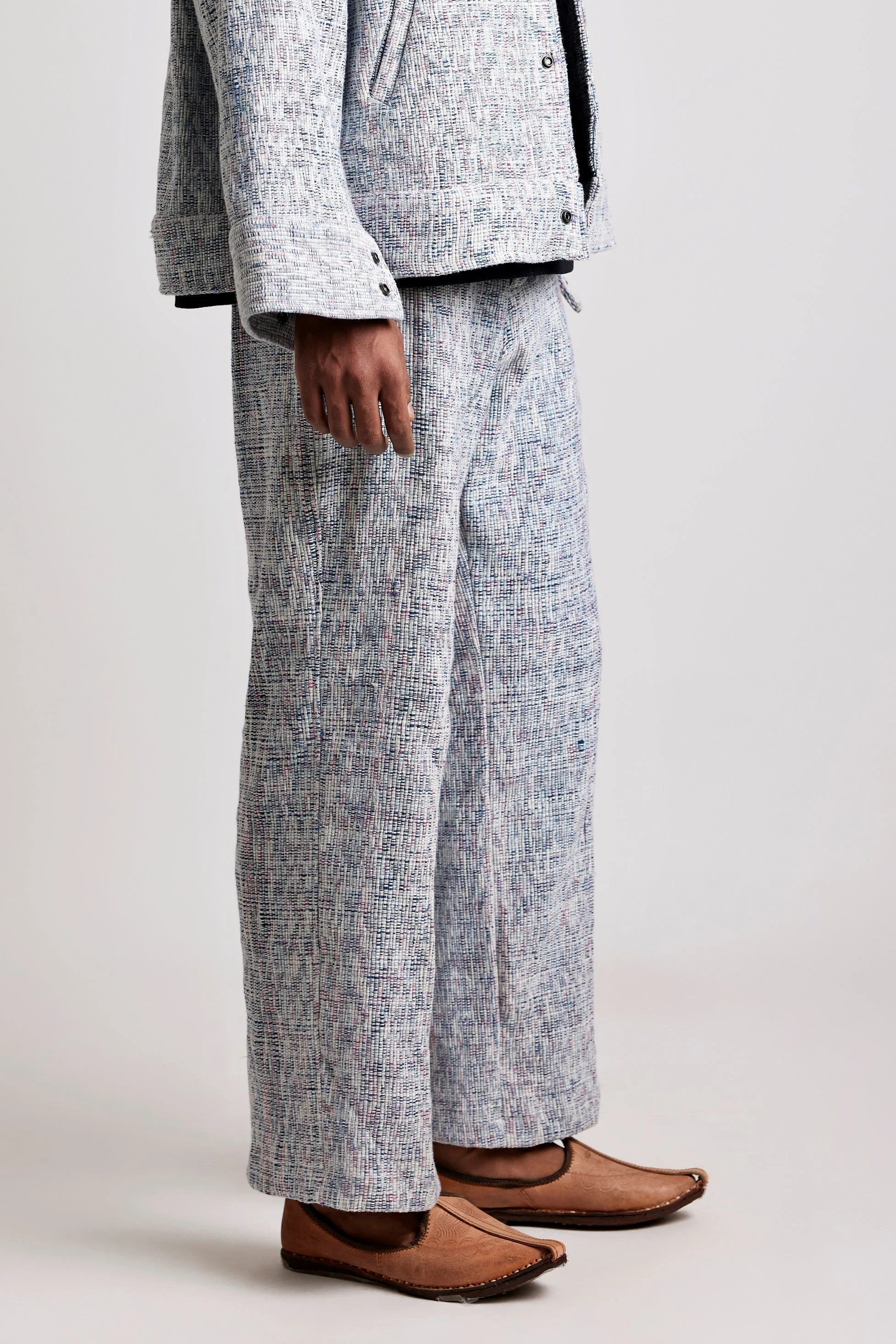 Upcycled Indigo Hand-woven - Pant - Image 4