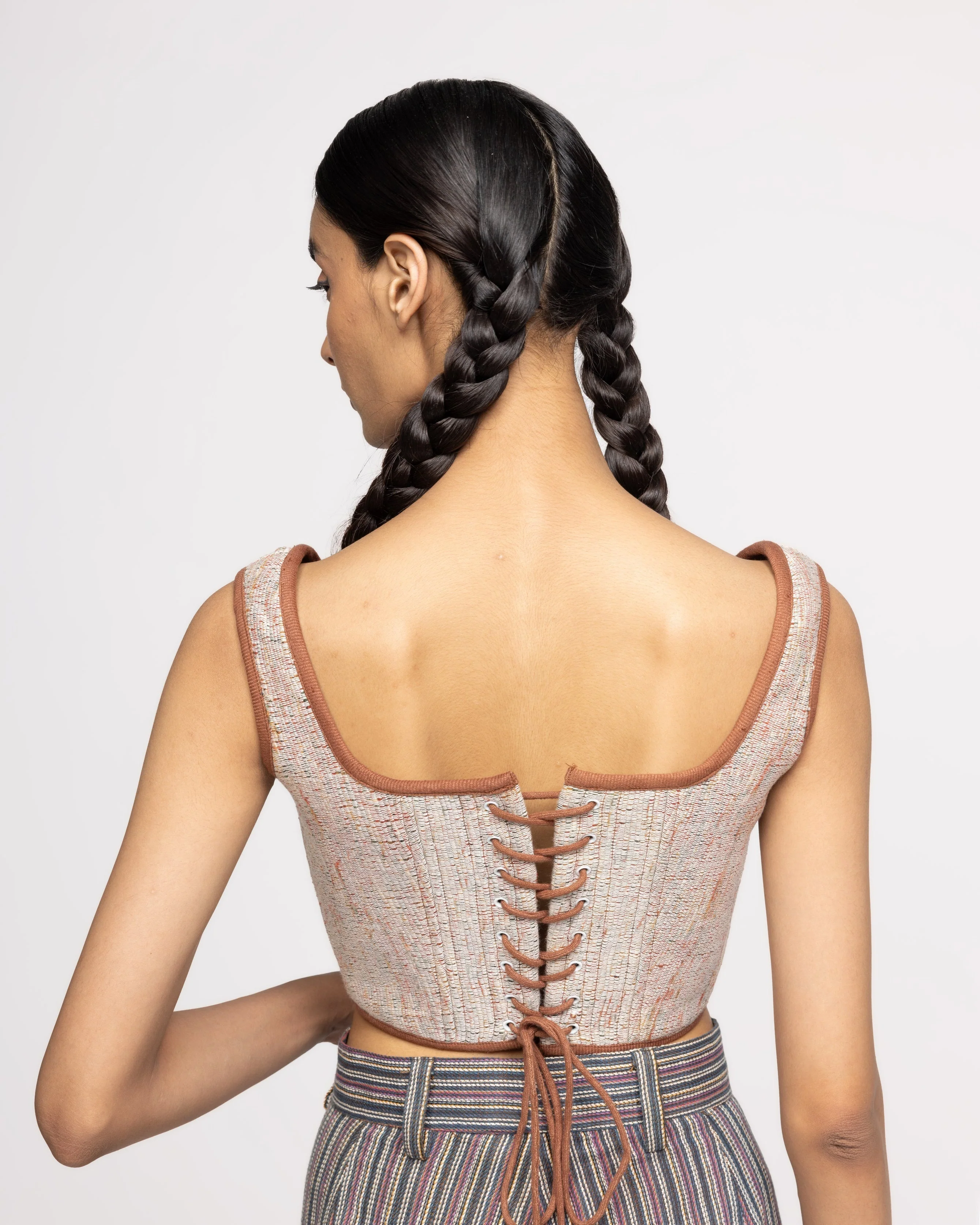 Upcycled Indigo Handmade - Corset - Image 3