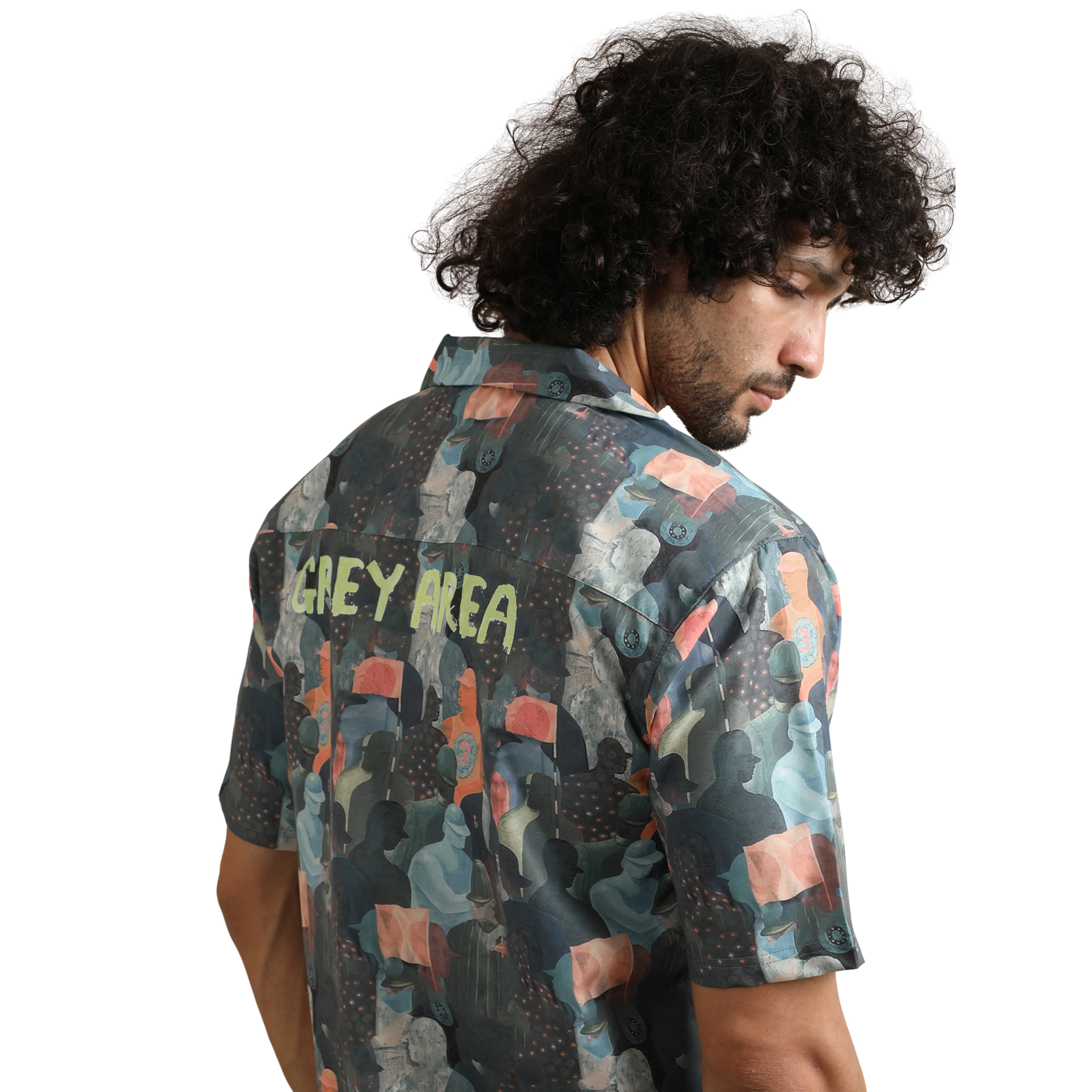 URBAN MIRAGE CUBAN COLLAR SHIRT - Image 5