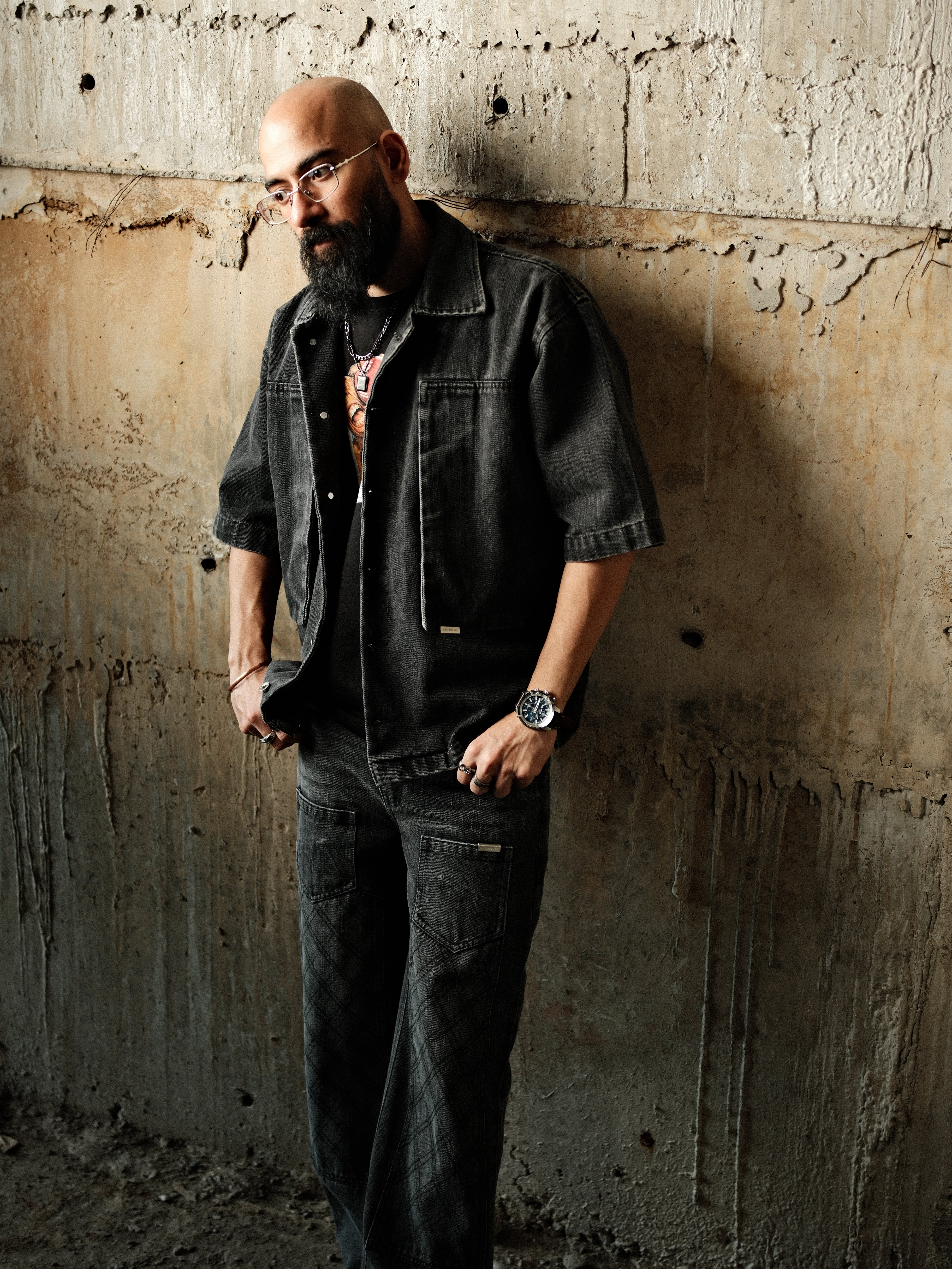 Utility Vault Denim Shirt - (Black) - Image 3