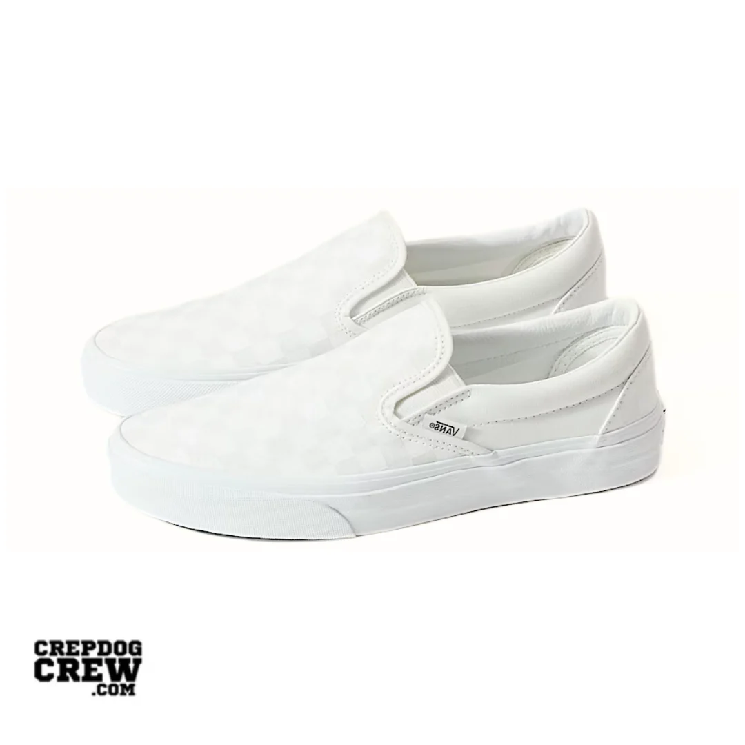 Vans Classic Slip-On Checkerboard True White - Image 2