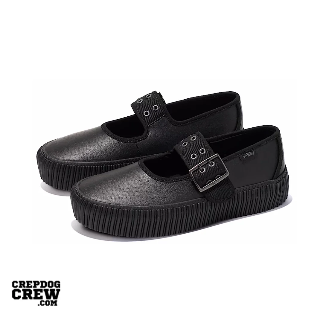 Vans Mary Jane Creeper Shoe Grunge Core Black - Image 2