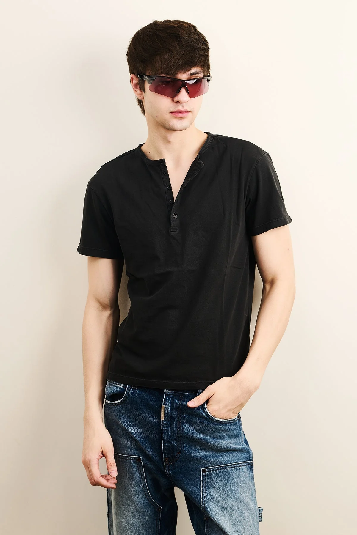 Vintage Henley Tee - Image 2