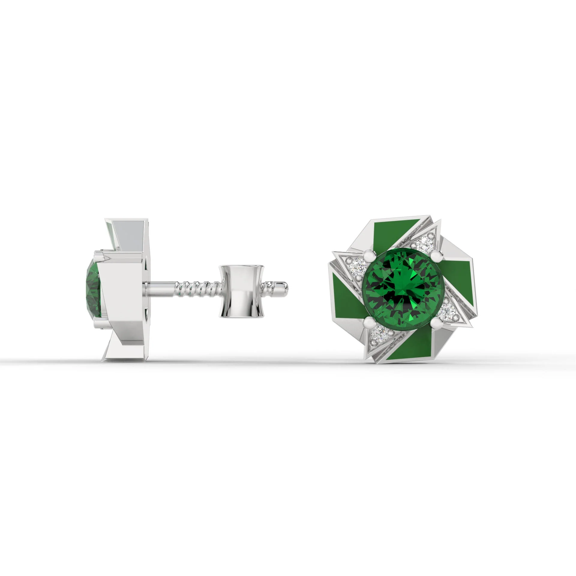 VORTEX STUDS (Green) - Image 2