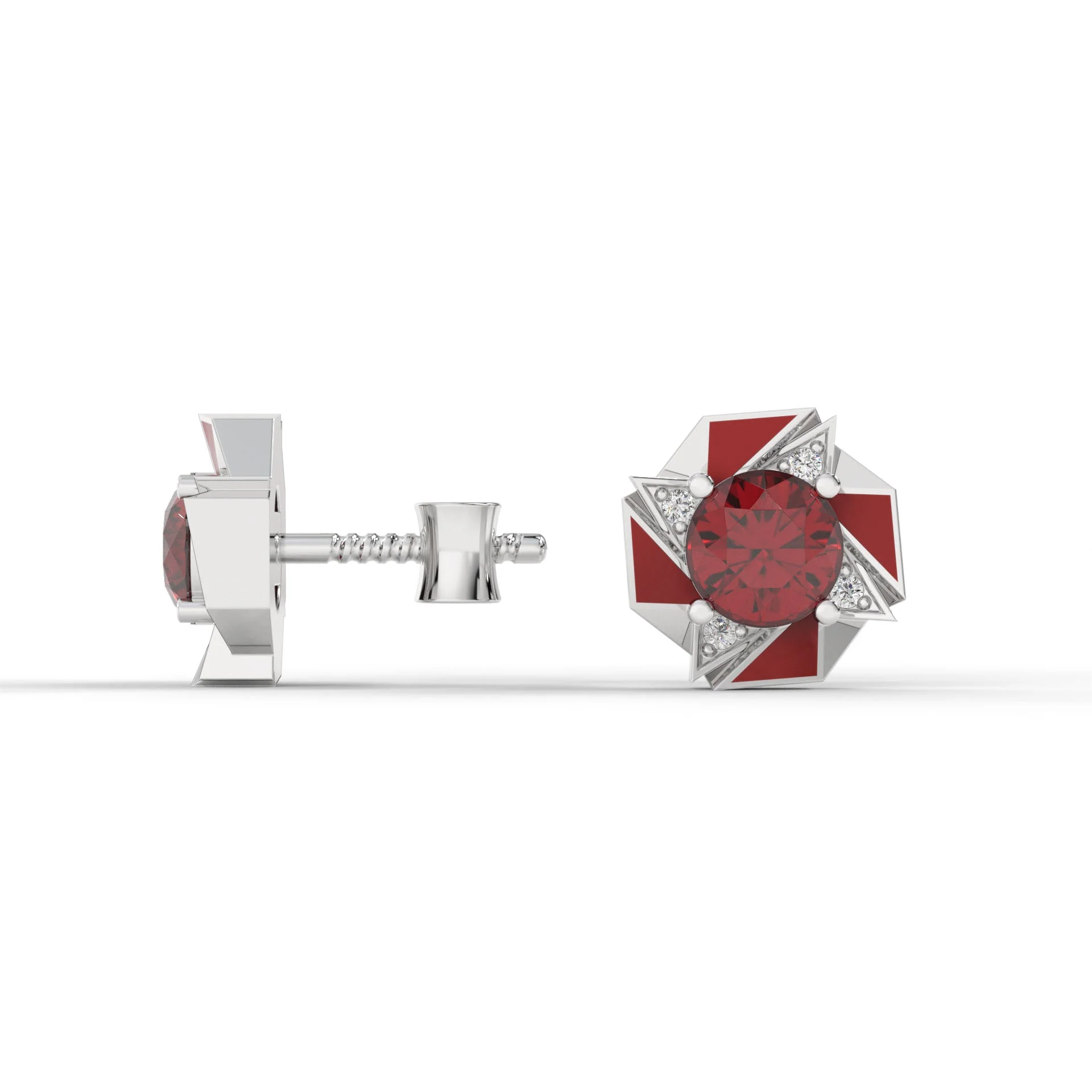 VORTEX STUDS (Red) - Image 2